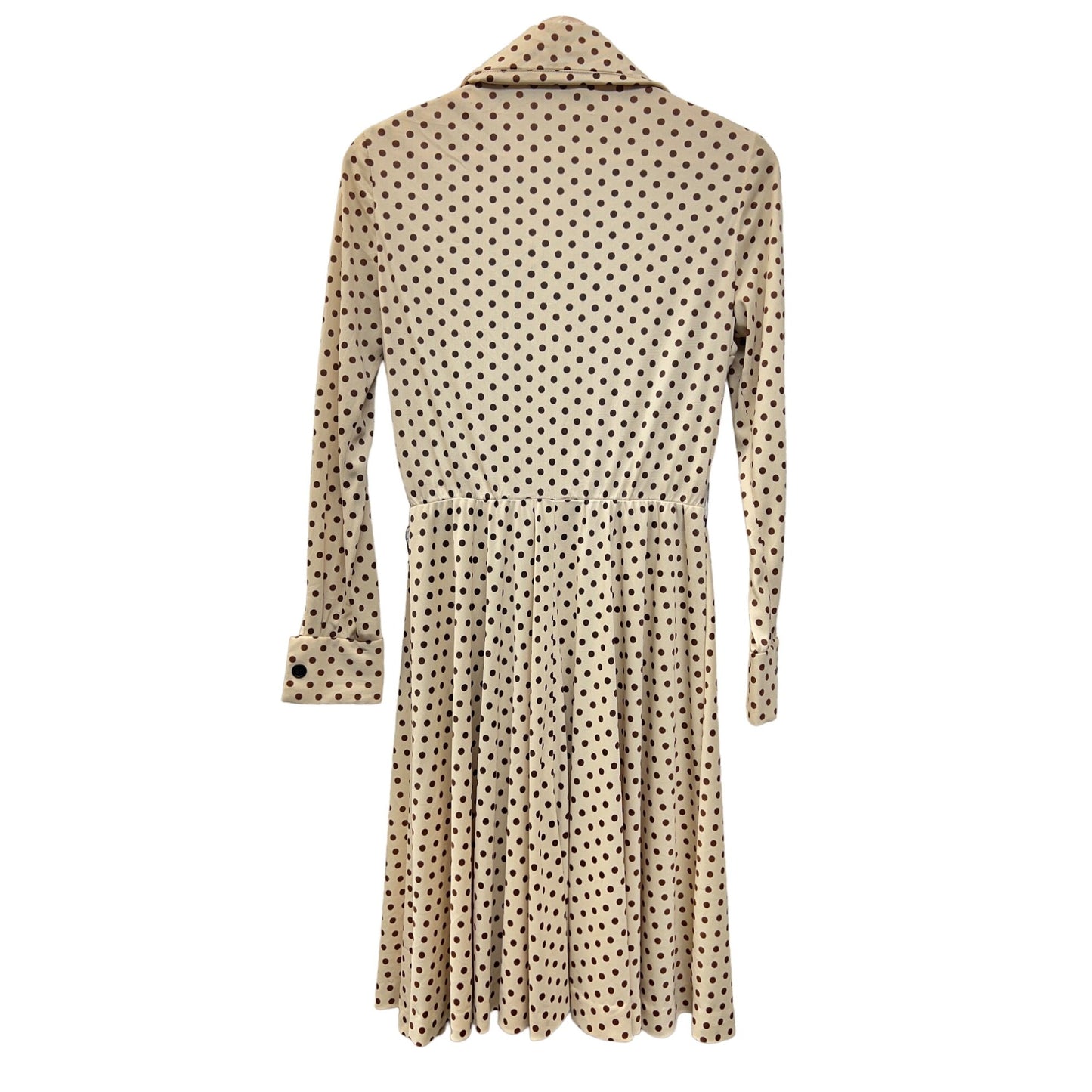 Saks Fifth Avenue Vintage 70's Polka Dot Shirt Dress