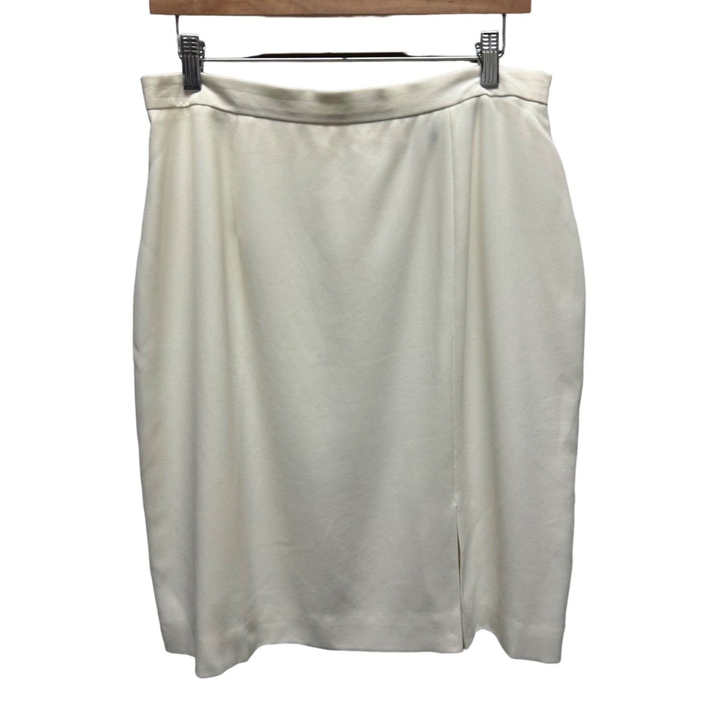 Valerie Stevens Evening Vintage 90's Ivory Pencil Skirt
