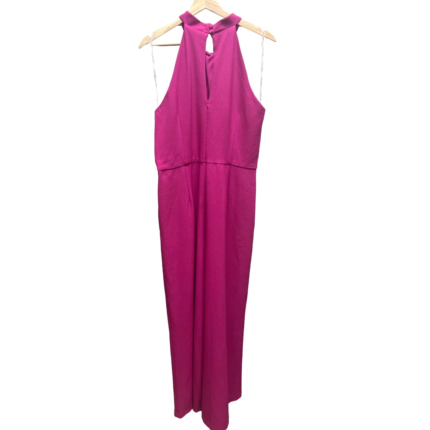 Julia Jordan NWT Knot Neck Neon Pink Halter Jumpsuit