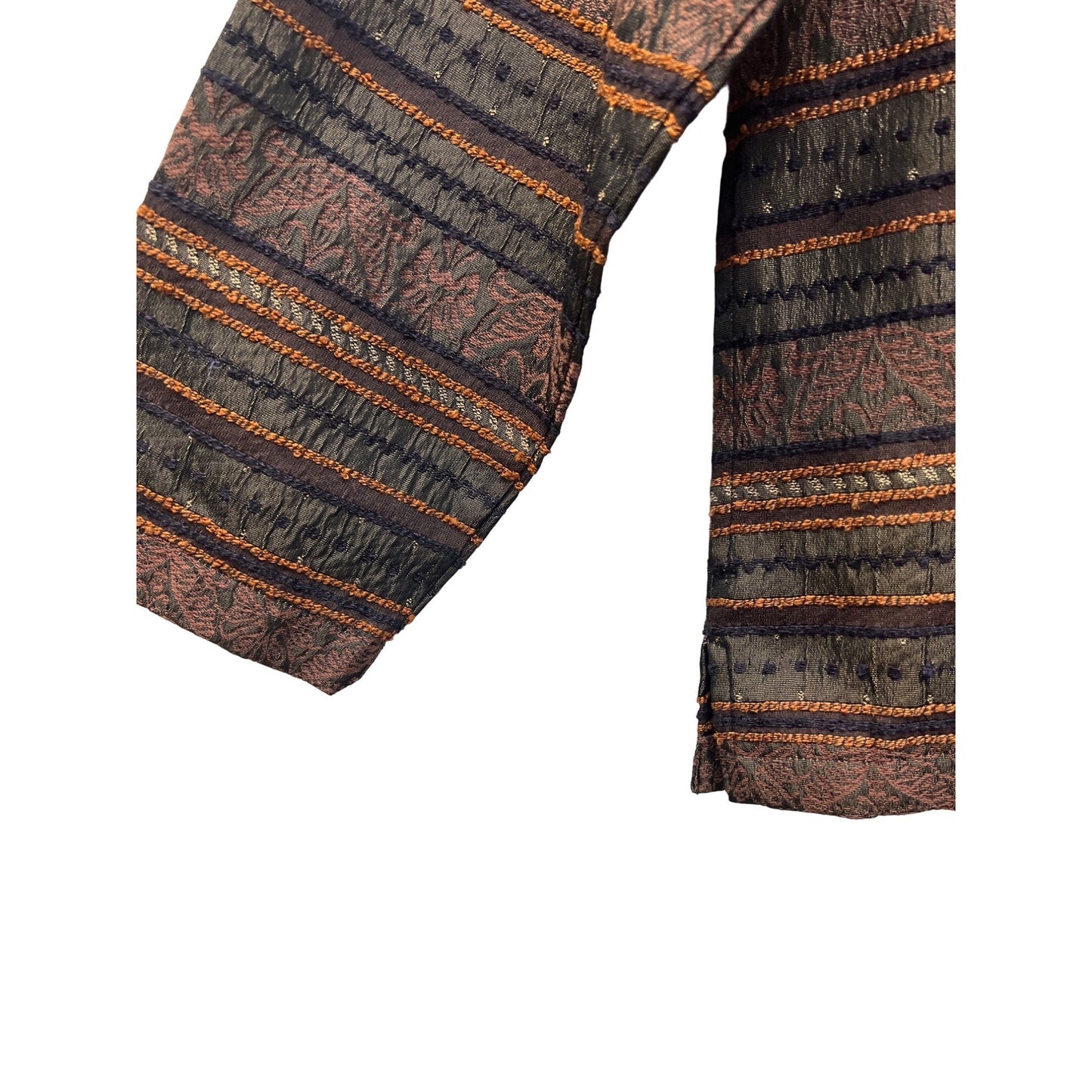 Marisol Vintage Striped Brocade Tapestry Jacket