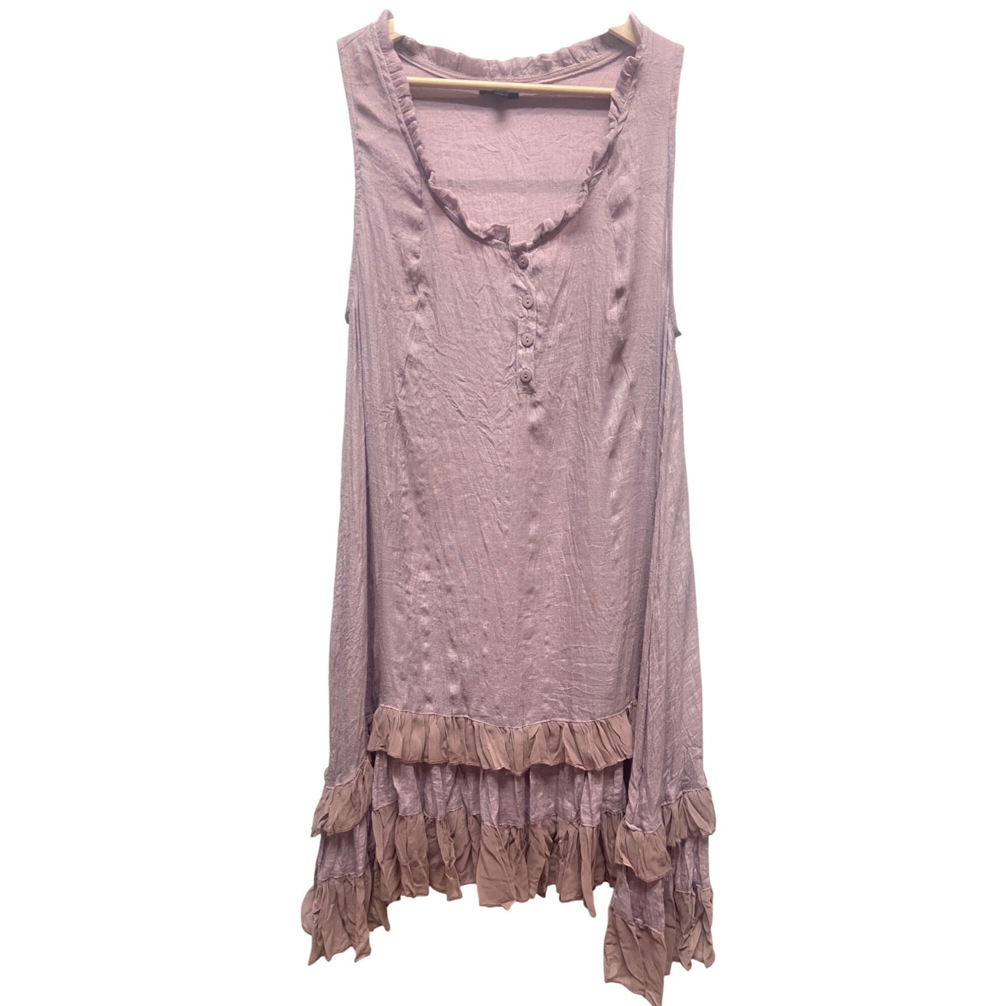 Coco + Carmen Lavender and Chiffon Ruffle Tunic Dress