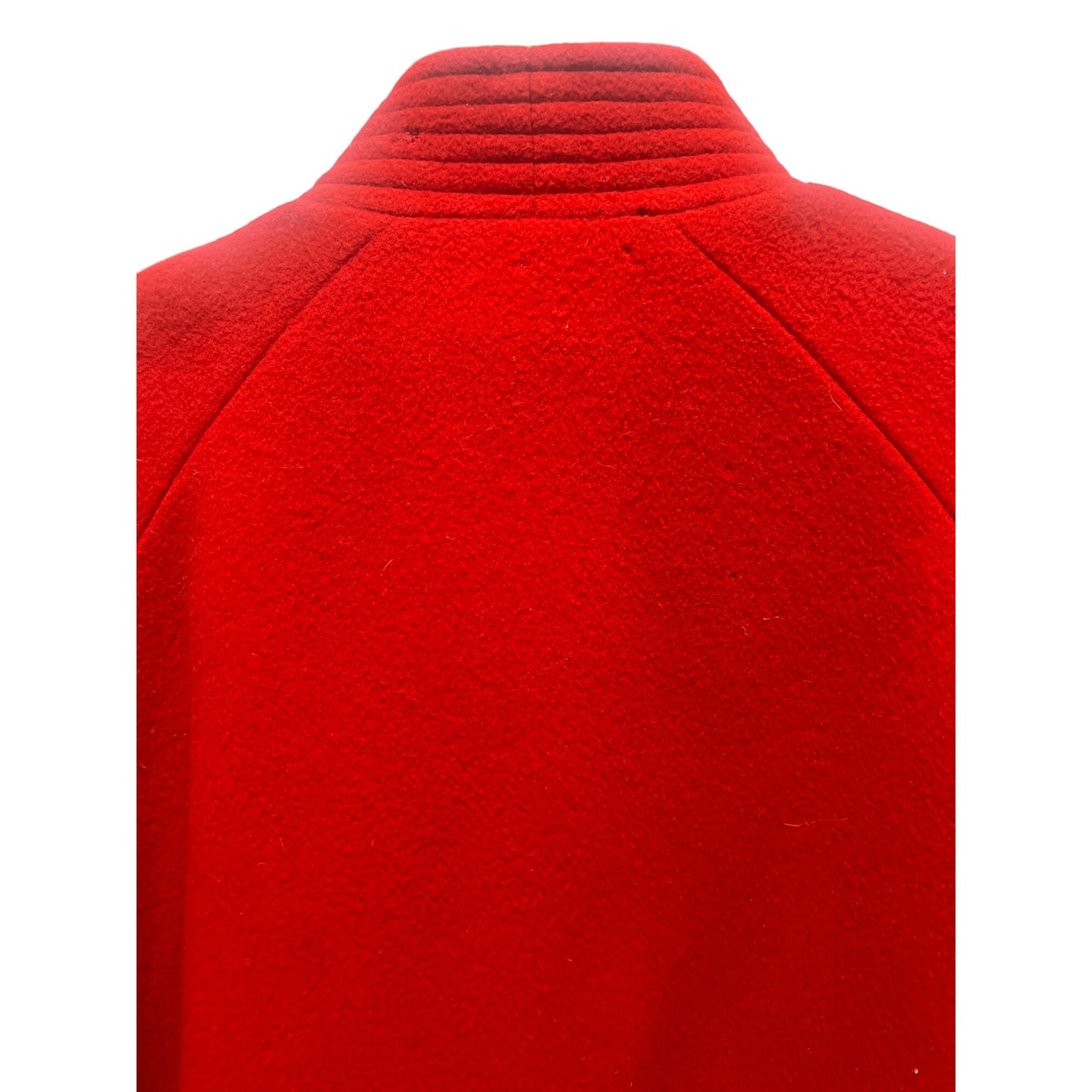 Unbranded Vintage 80's Red Wool Satin Lined Swing Coat