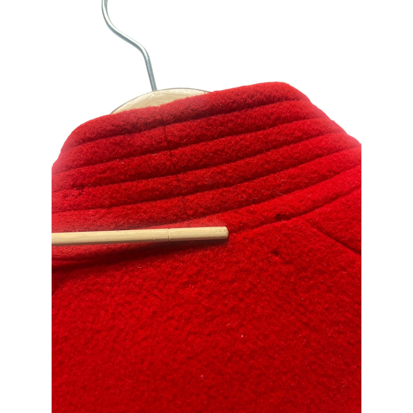 Unbranded Vintage 80's Red Wool Satin Lined Swing Coat