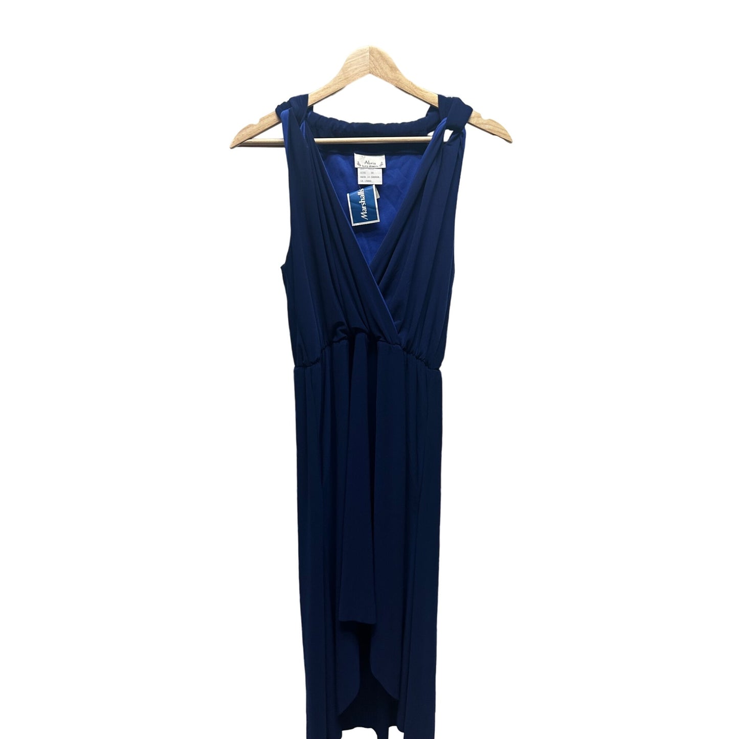 Abria NWT Y2K Royal Blue Asymetrical Hem Shift Dress
