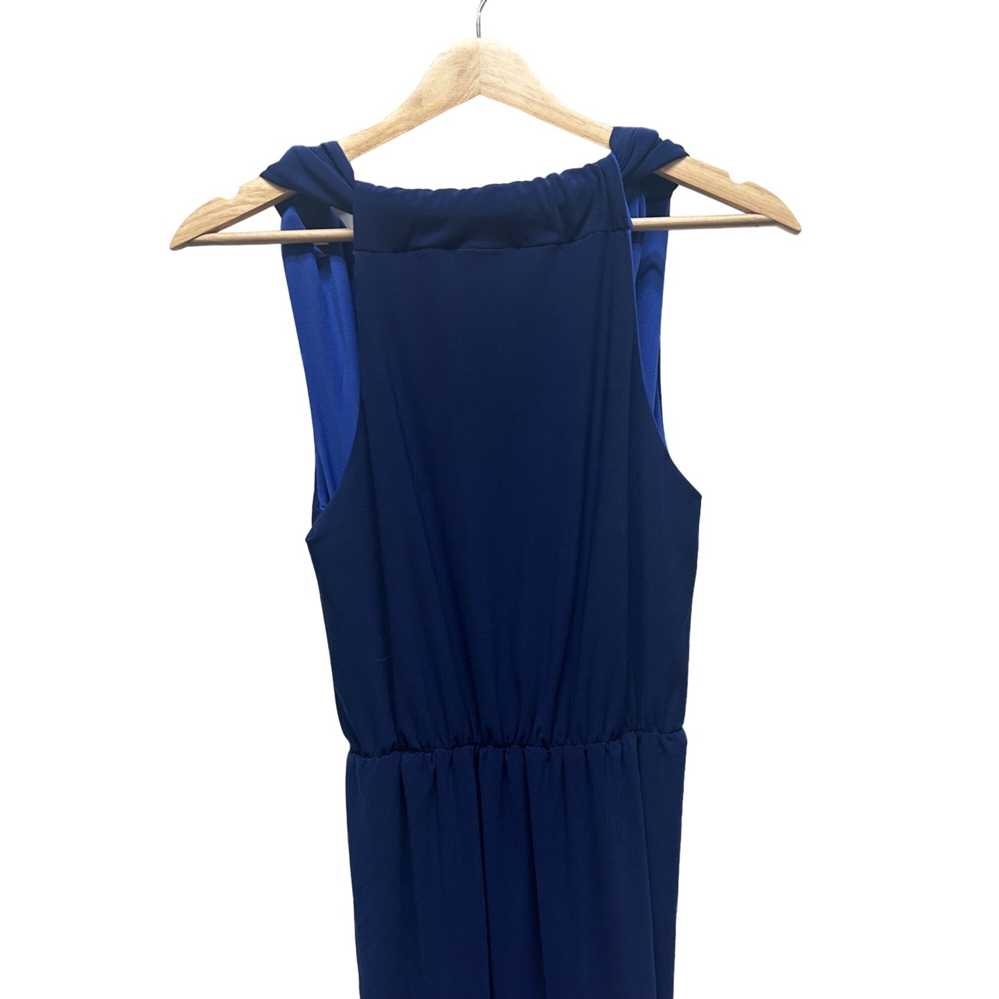 Abria NWT Y2K Royal Blue Asymetrical Hem Shift Dress