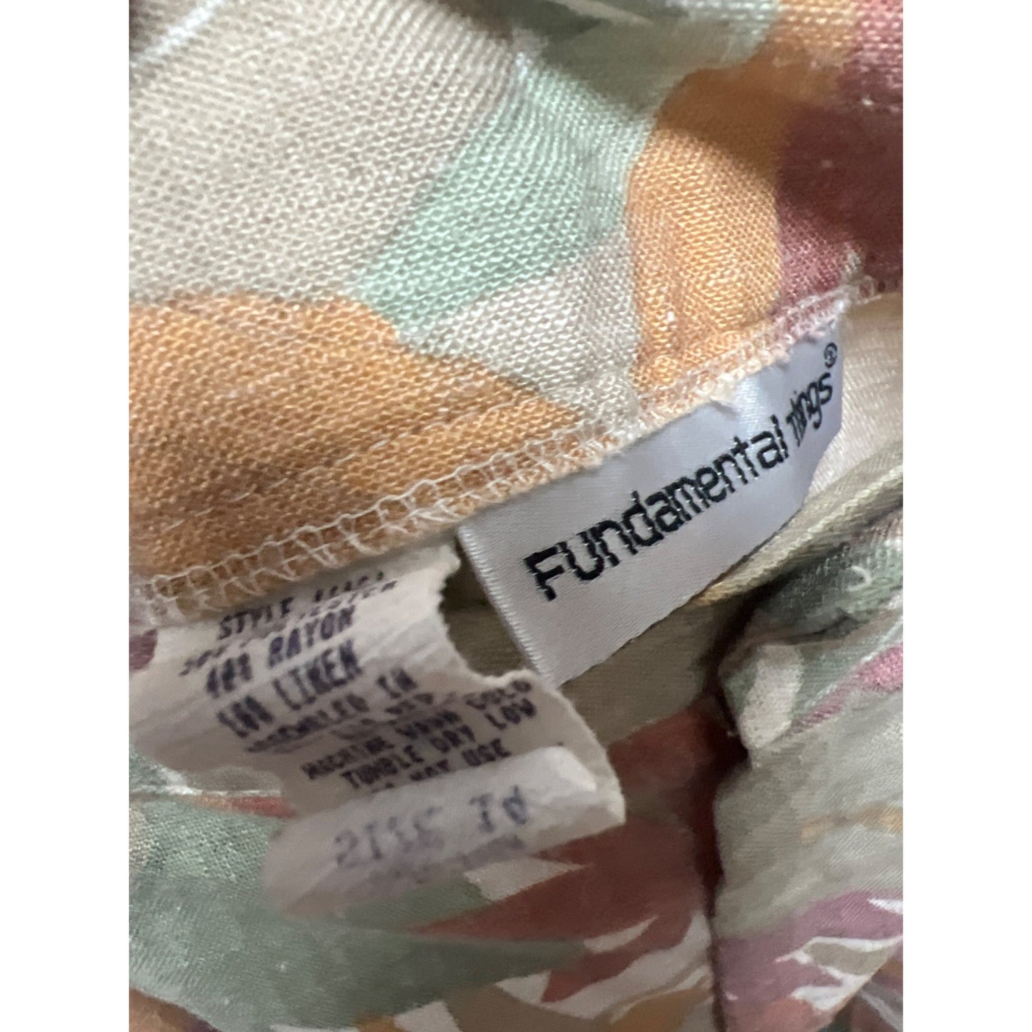 Fundamental Things Vintage 80's Floral Pastel Linen Bermuda Shorts