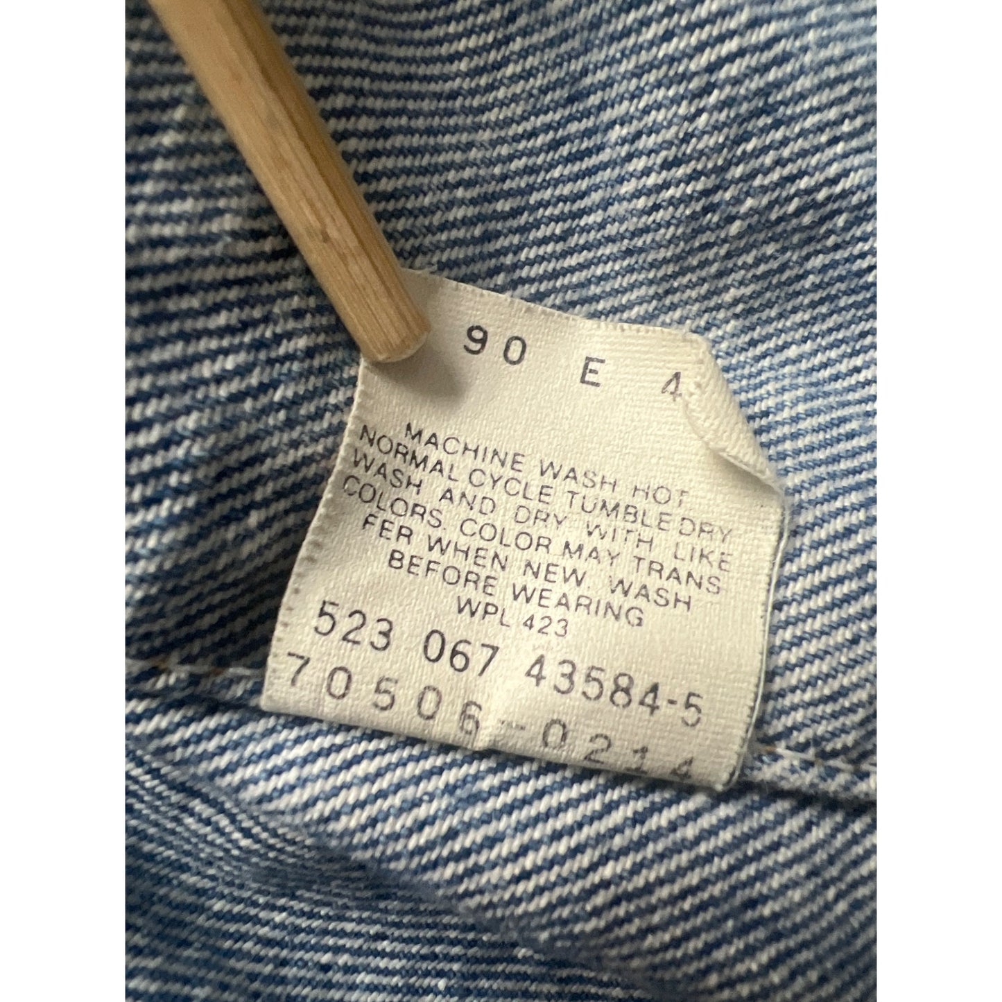Levi's Vintage 80's Trucker Jean Denim Jacket 70506 0214