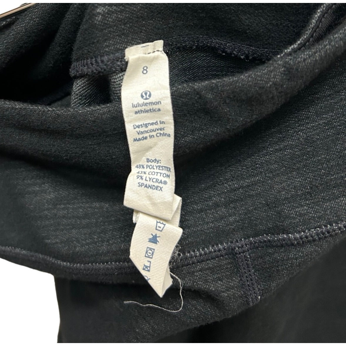 LuLulemon Y2K Dark Gray Low Rise Leggings