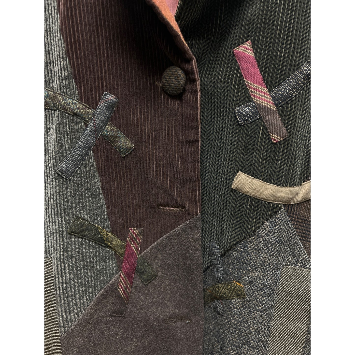Mary Flanagan Vintage 80's Tweed and Corduroy Patchwork Jacket