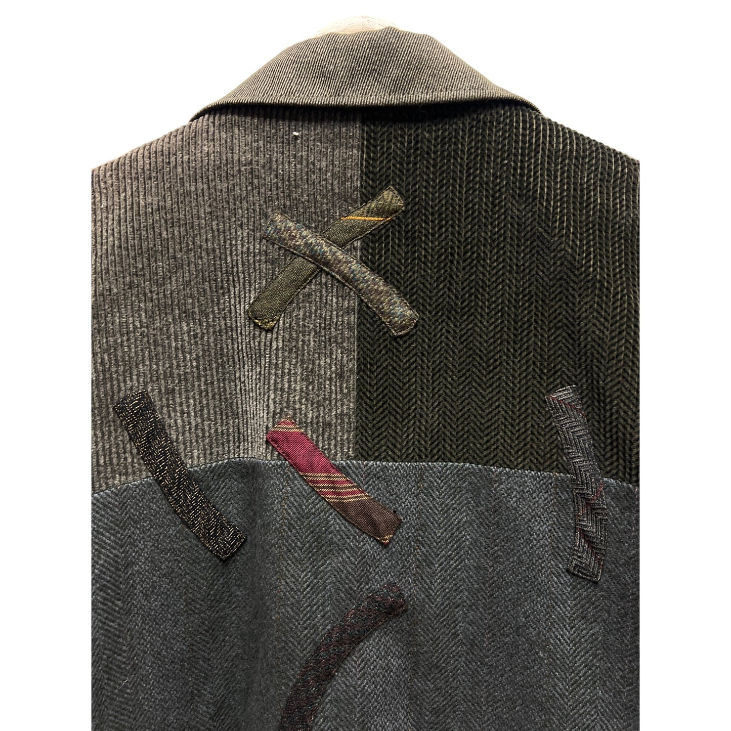Mary Flanagan Vintage 80's Tweed and Corduroy Patchwork Jacket