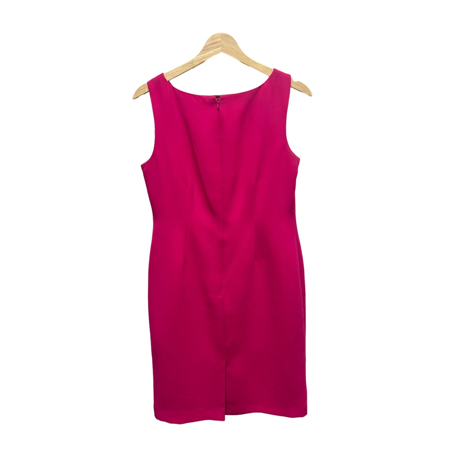 Jones Studio 2 Piece Hot Pink Black Trim Dress Suit