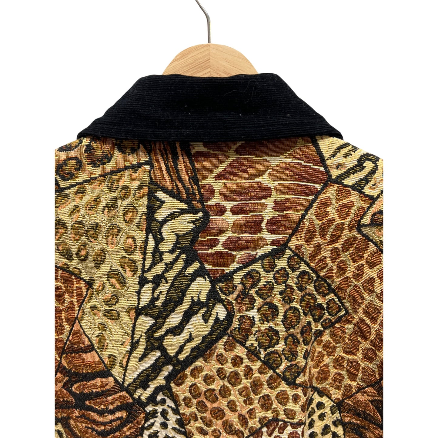 New Direction Vintage 80's Leopard Animal Print Tapestry Jacket