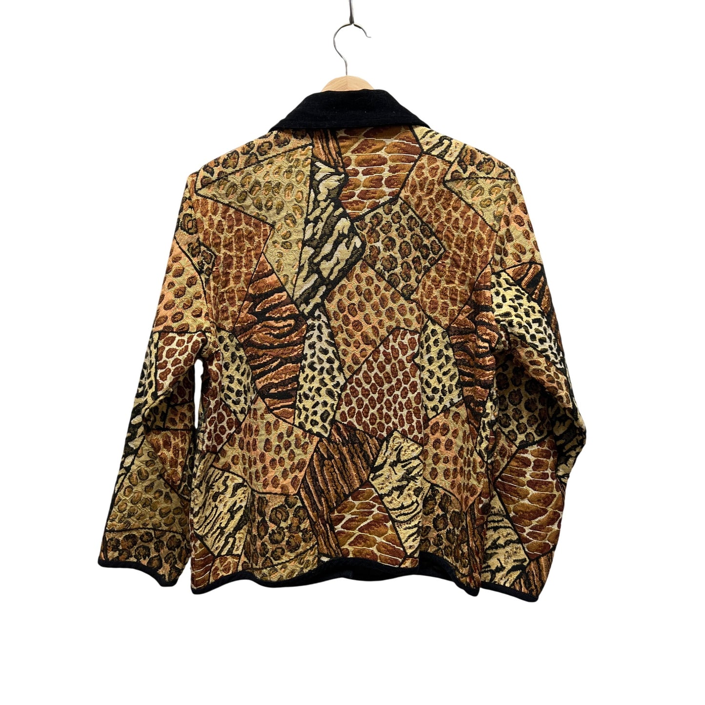 New Direction Vintage 80's Leopard Animal Print Tapestry Jacket