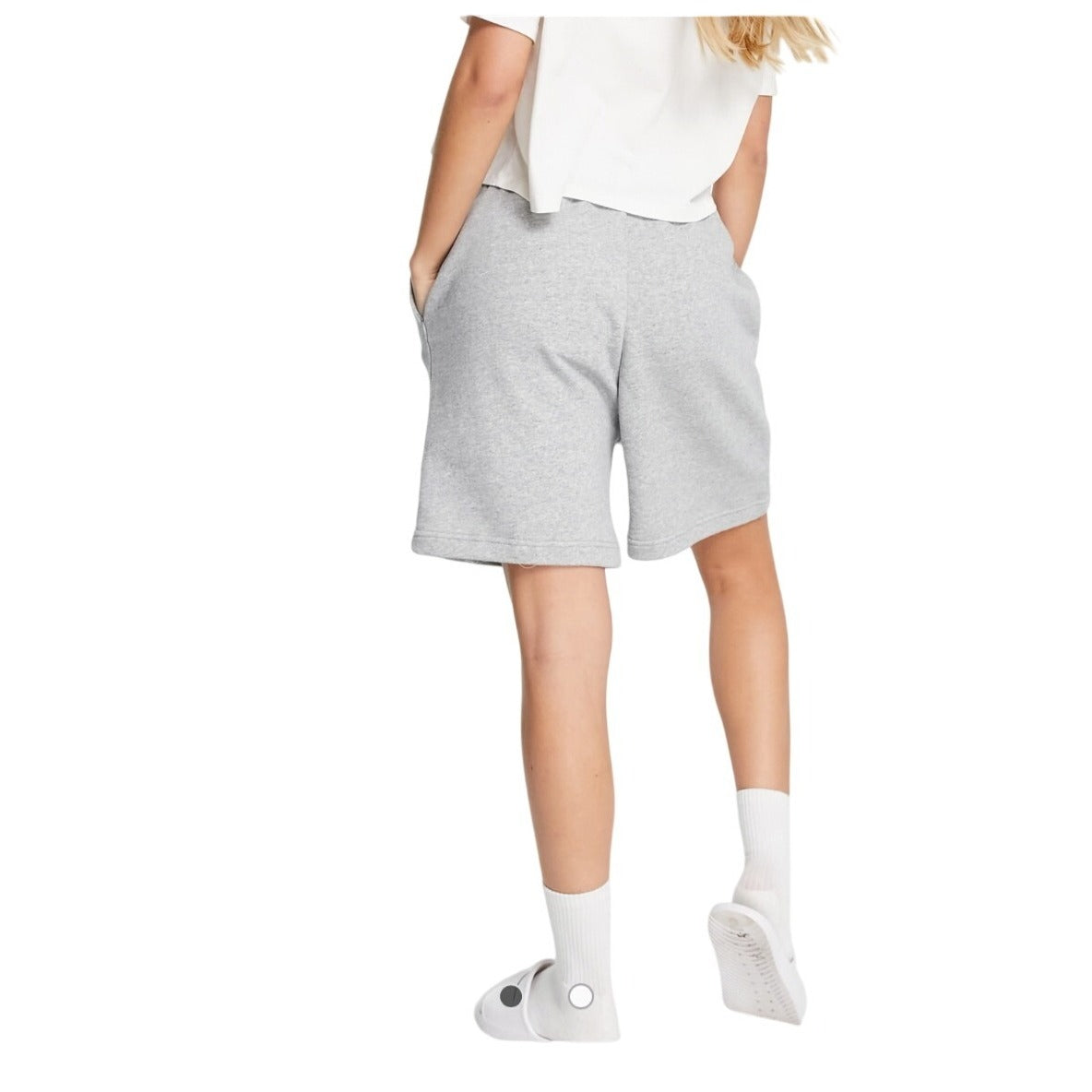 Nike Soft Gray High Waist Jogger Gym Athleisure Shorts