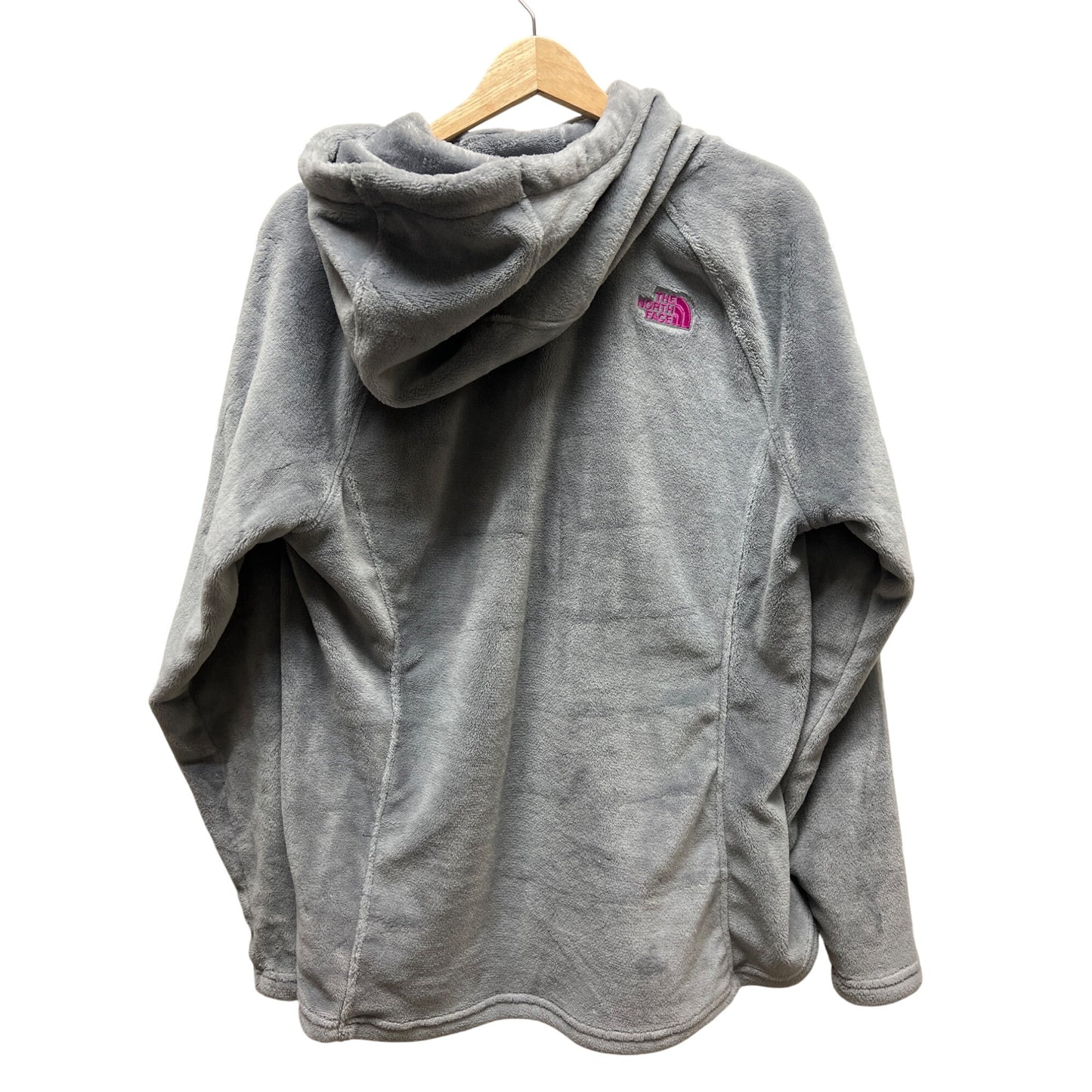 The North Face Gray with Pink Cozy Flece Hoodie