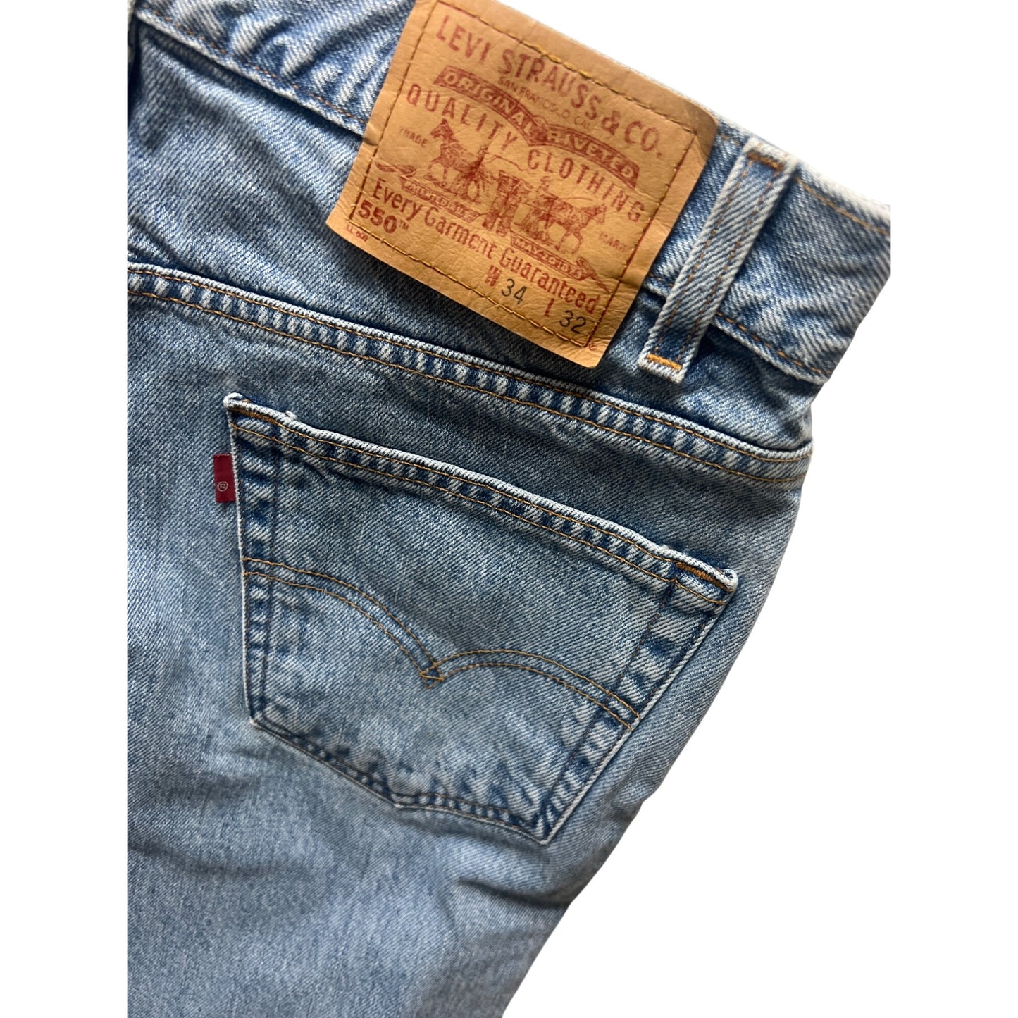 Levi's Vintage 90's 550 Relaxed Fit Tapered Jeans 34x32