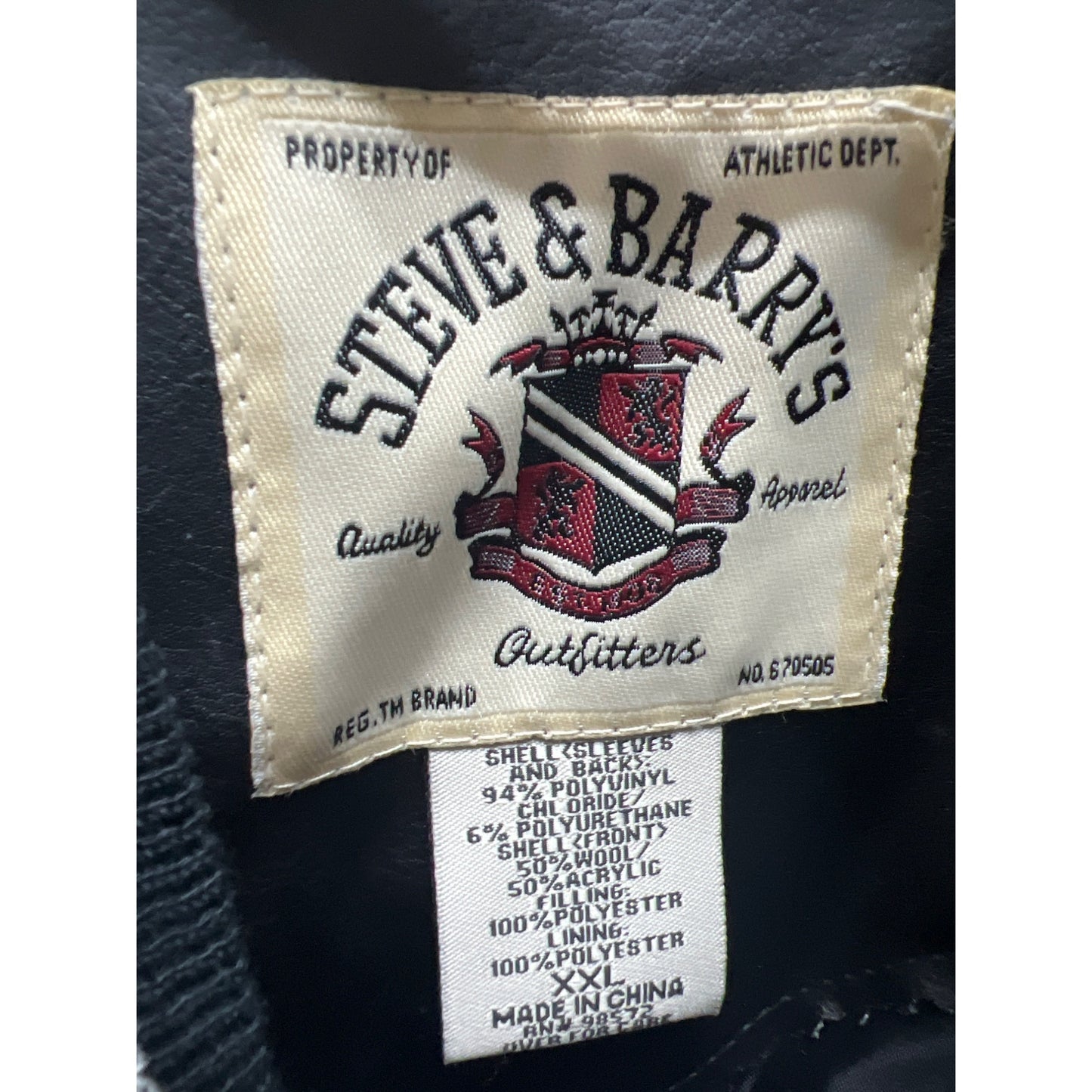 Steve & Barry's Vintage US Army Black Knight NWT Varsity Jacket