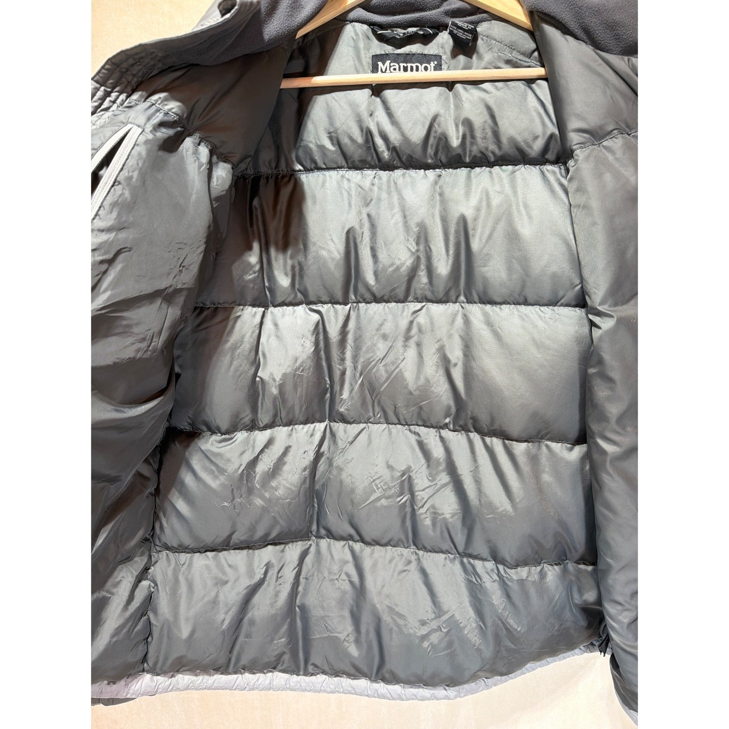 Marmot Down 650 Fill Two Tone Gray Puffer Jacket Mens Size Medium