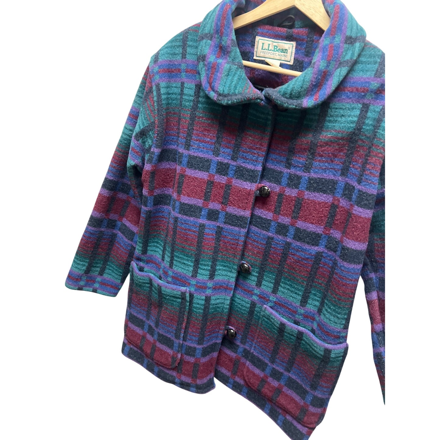 L.L. Bean Vintage 80's Wool Aztec Blanket Jacket