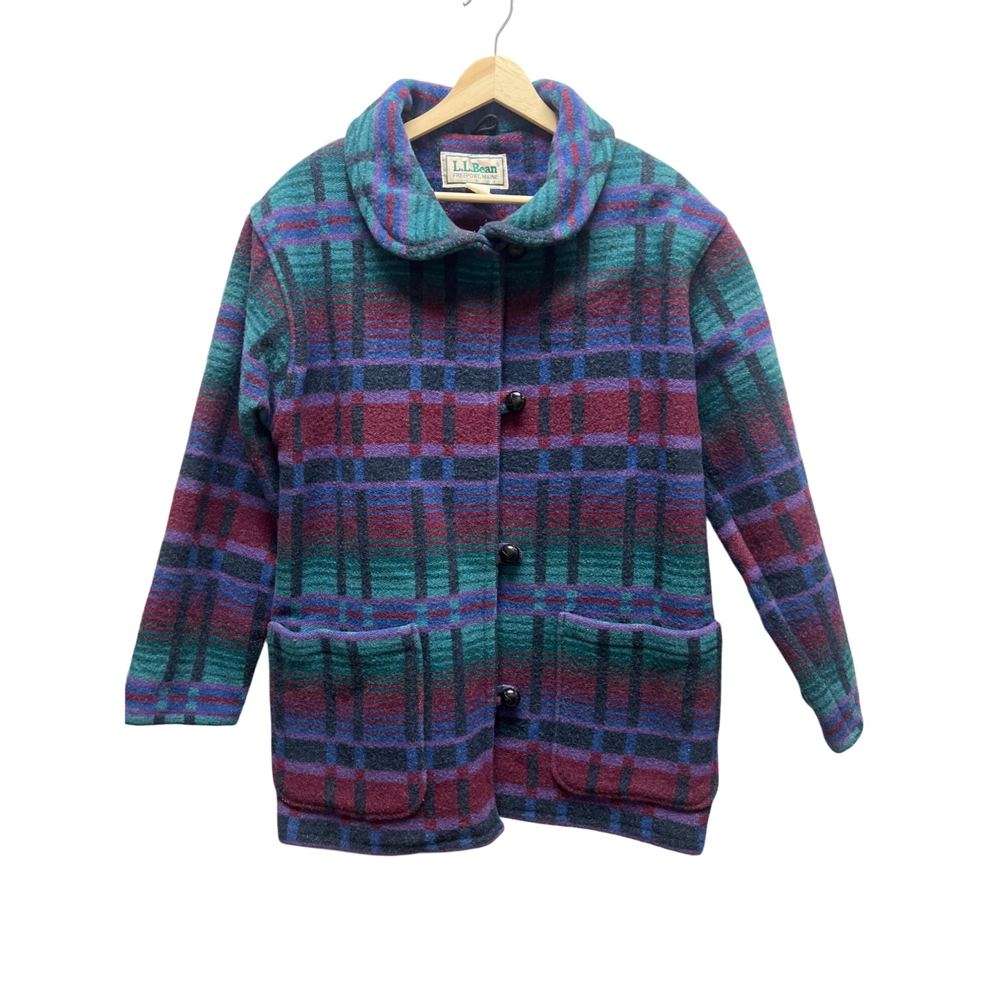 L.L. Bean Vintage 80's Wool Aztec Blanket Jacket