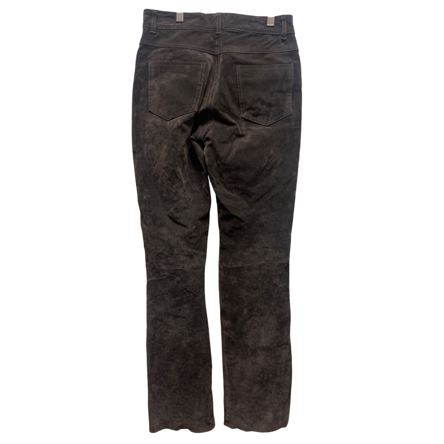 JouJou Skins Vintage 90's Brown Suede Leather Straight Leg Pants