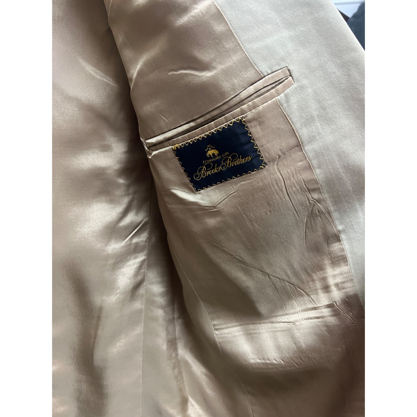 Brooks Brothers Cotton Blend Tan Sports Coat Blazer
