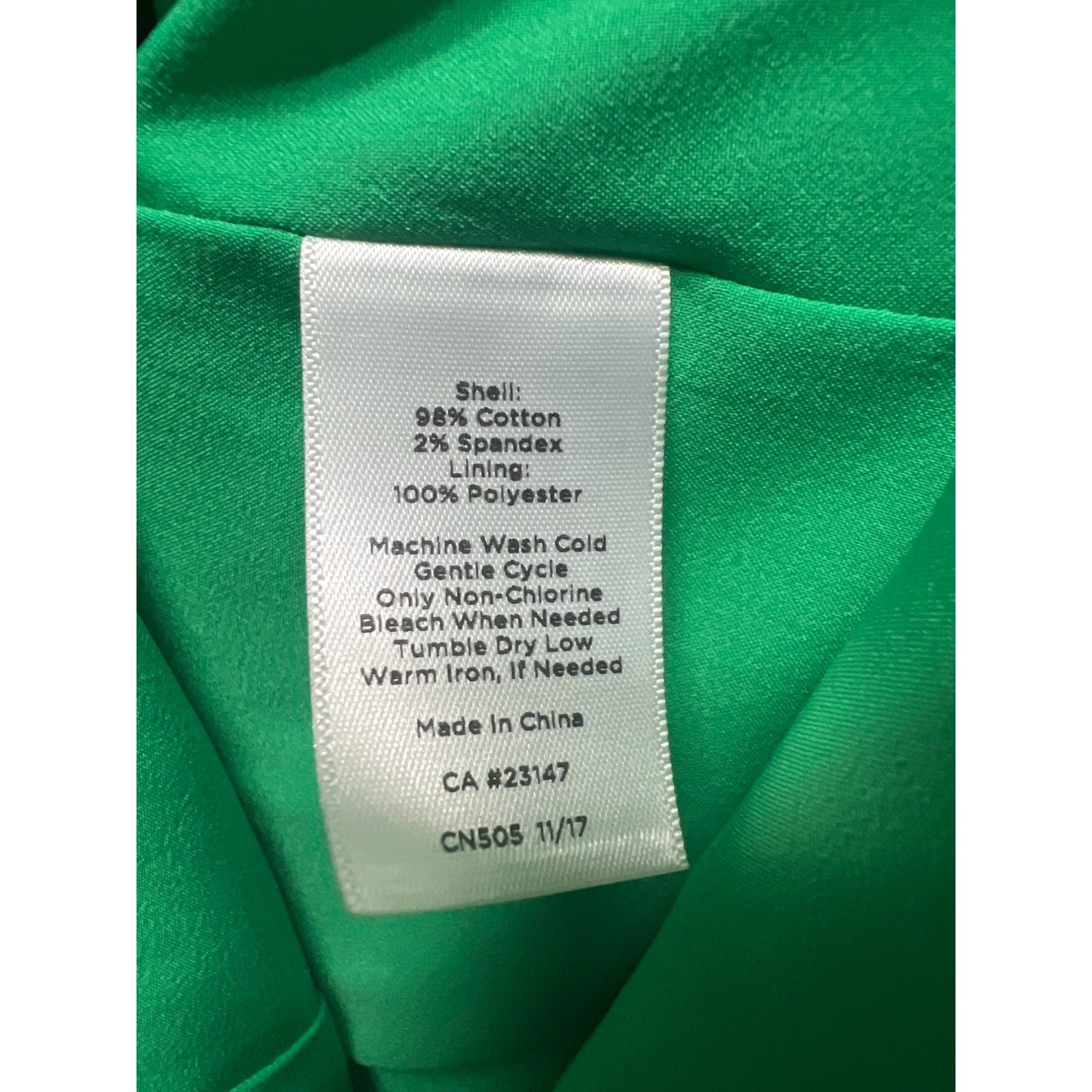 Talbots Springtime Green Floral Shift Dress