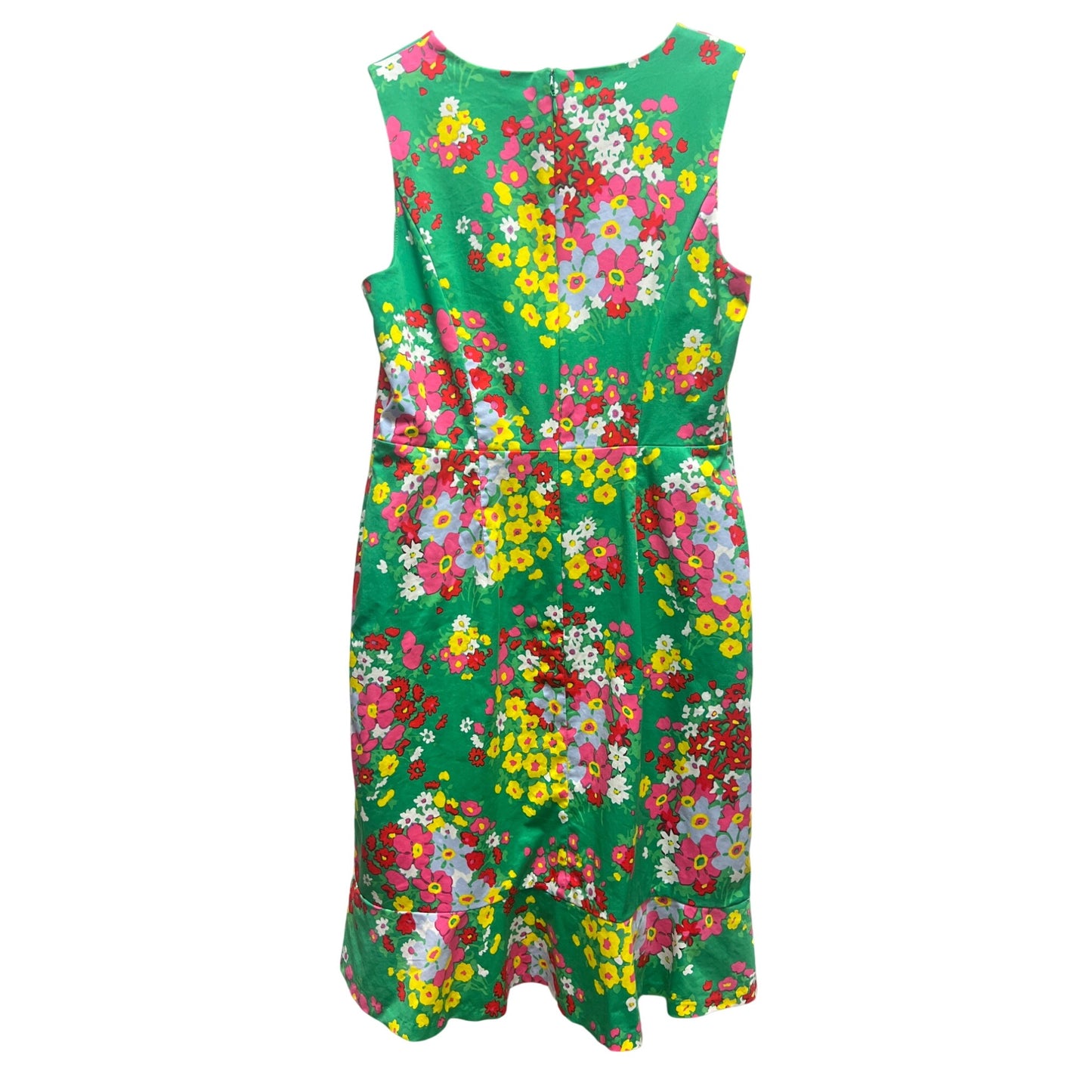 Talbots Springtime Green Floral Shift Dress