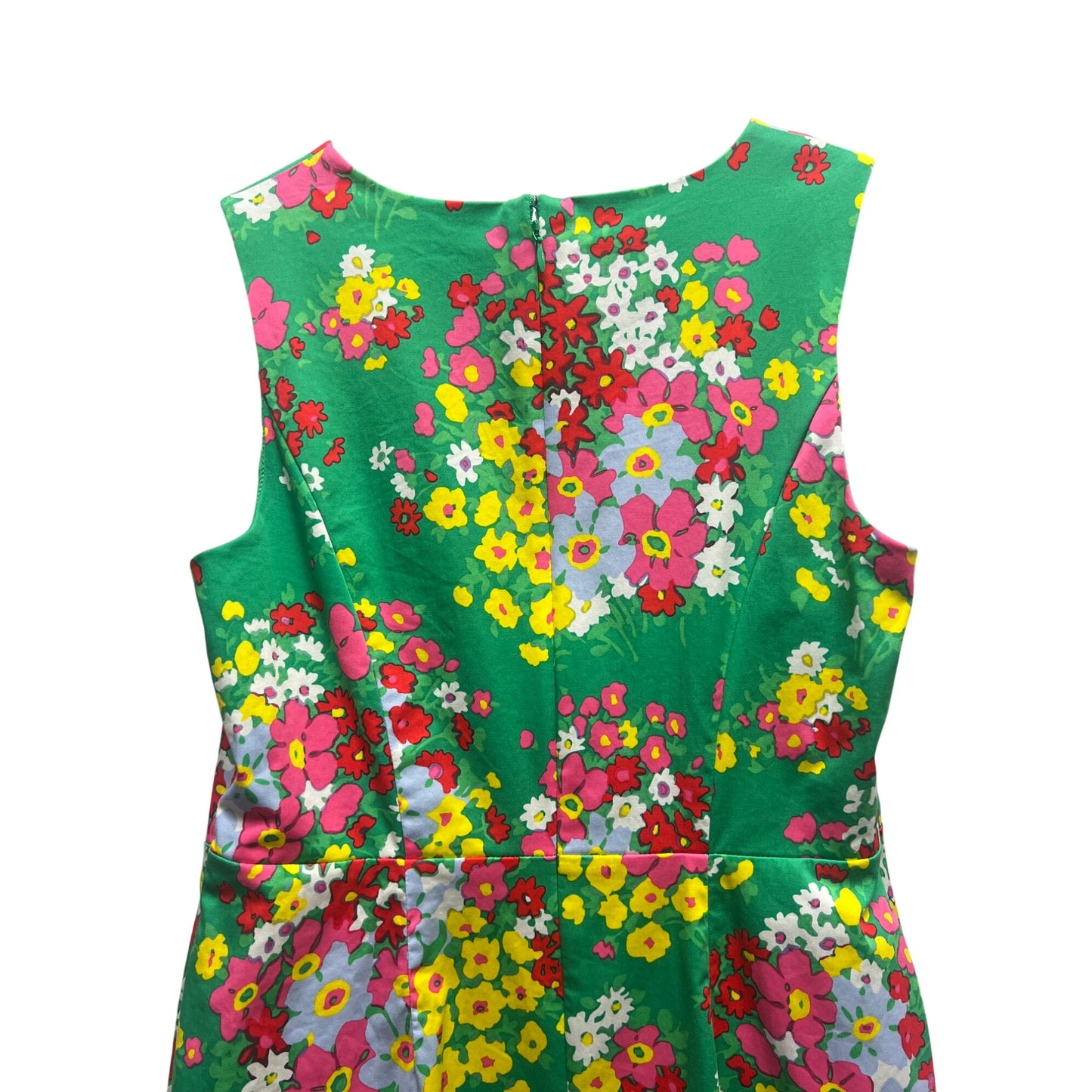 Talbots Springtime Green Floral Shift Dress