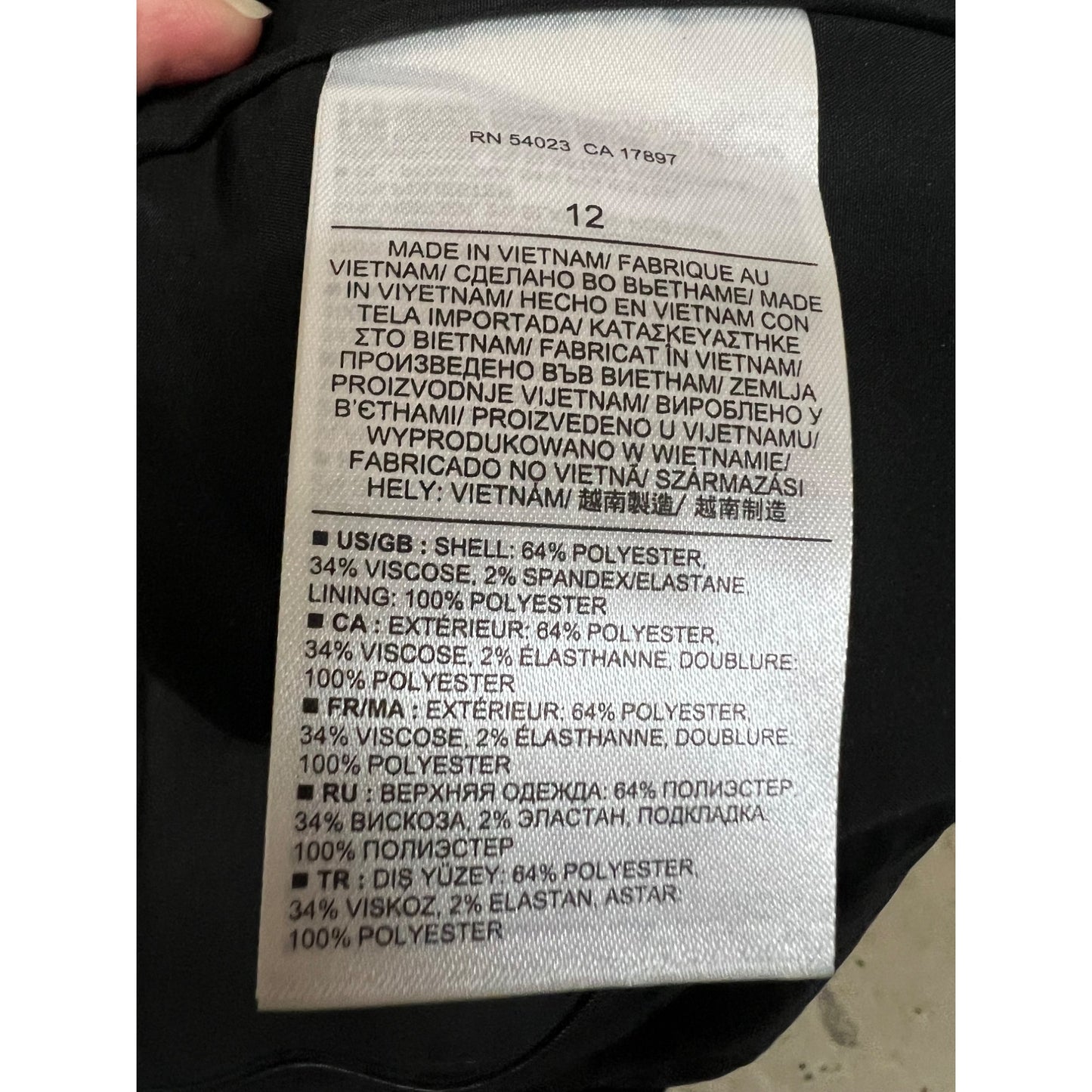 Banana Republic Tweed Black & White Plaid Pencil Skirt