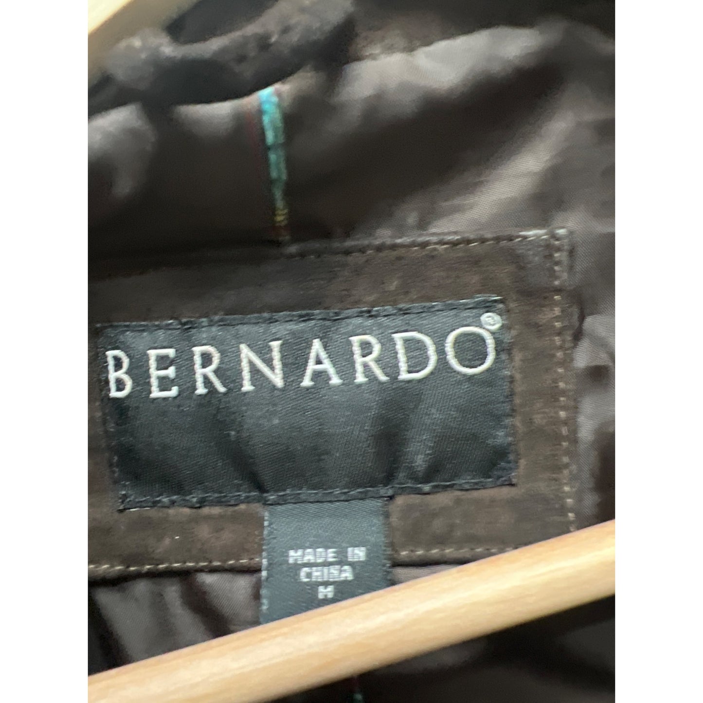 Bernardo Chocolate Brown Suede Leather Blazer Jacket