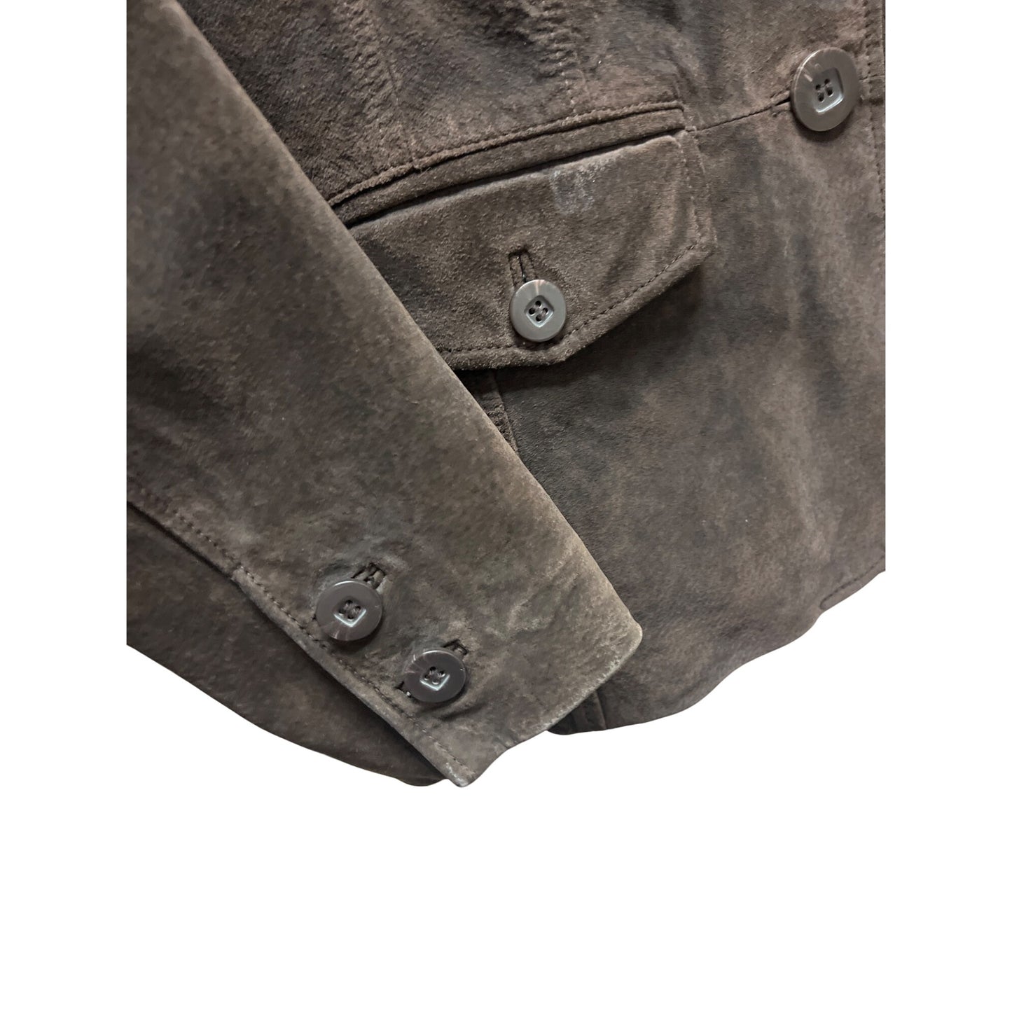 Bernardo Chocolate Brown Suede Leather Blazer Jacket