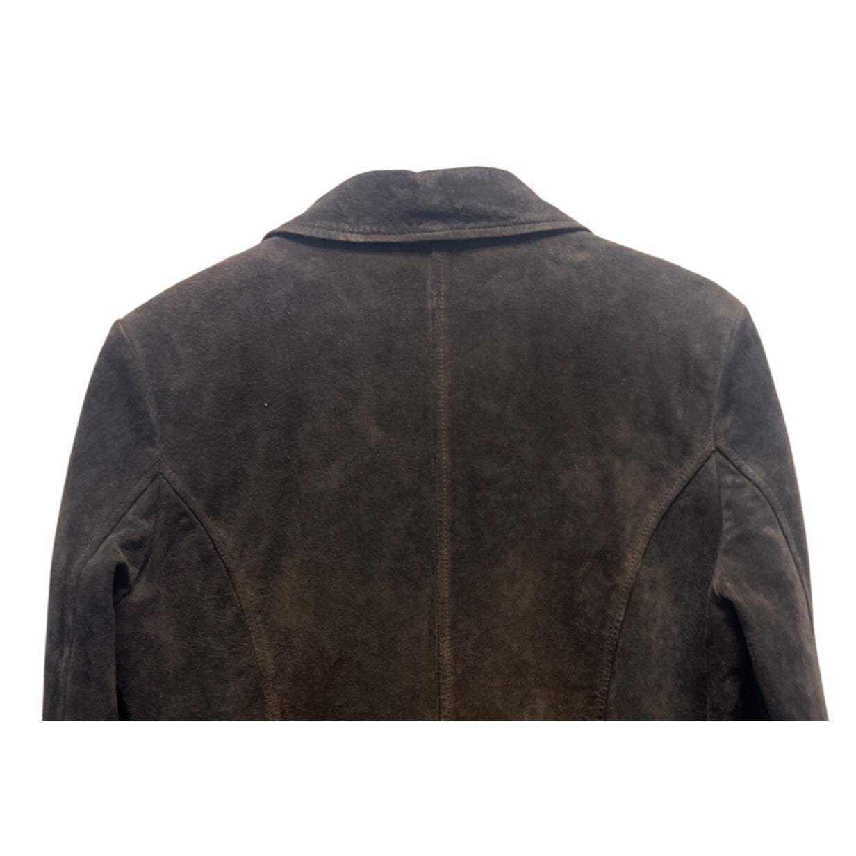 Bernardo Chocolate Brown Suede Leather Blazer Jacket