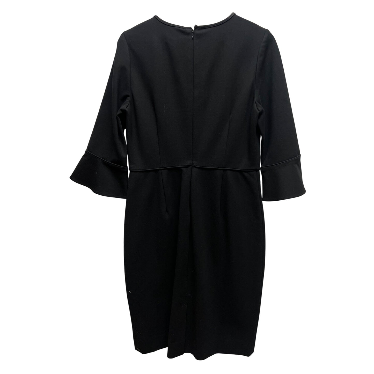 J. Crew Black Sheath Dress with Bell Sleeves