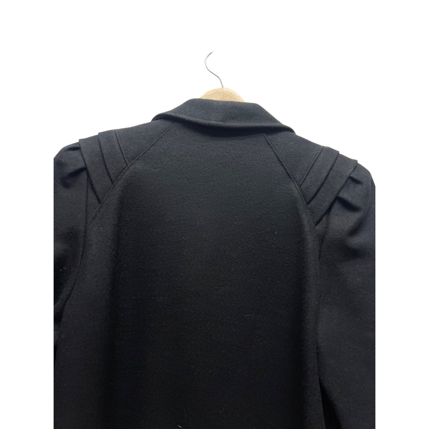 Andrea Marin Vintage 90's Black Wool Blend Overcoat