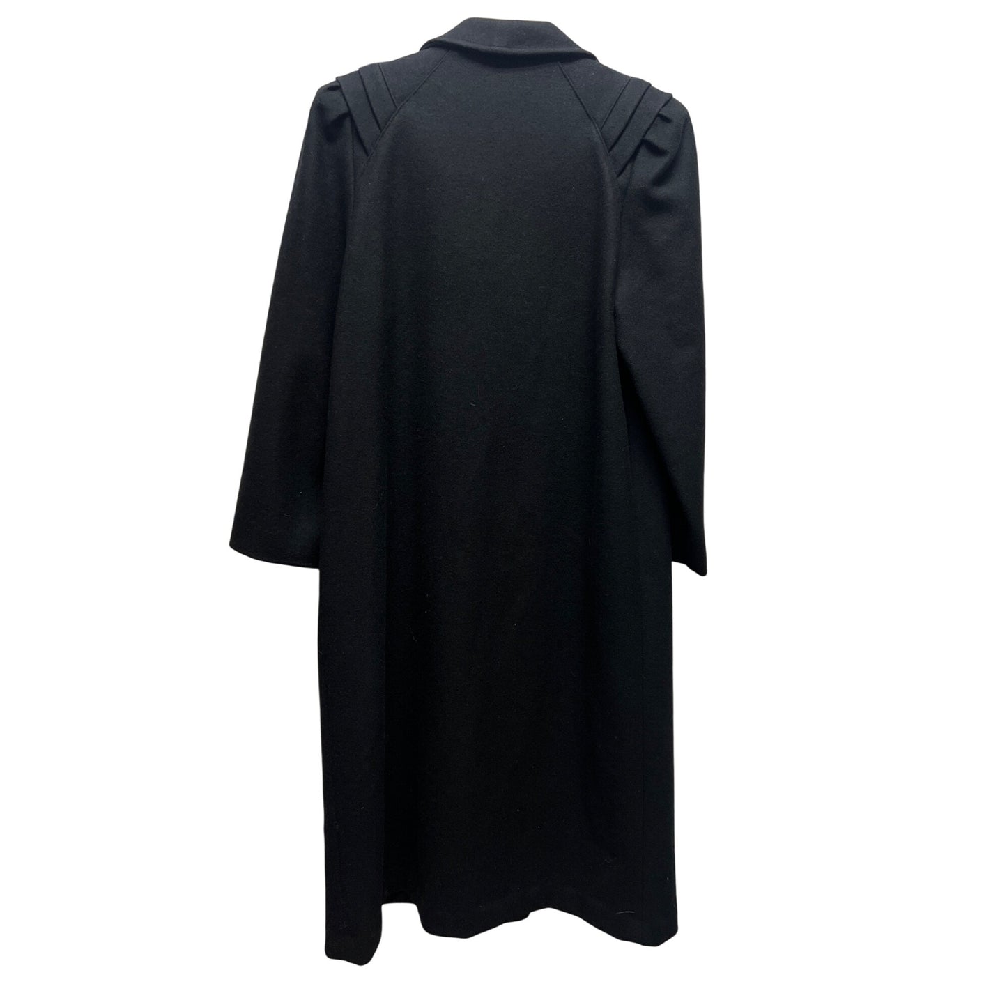 Andrea Marin Vintage 90's Black Wool Blend Overcoat