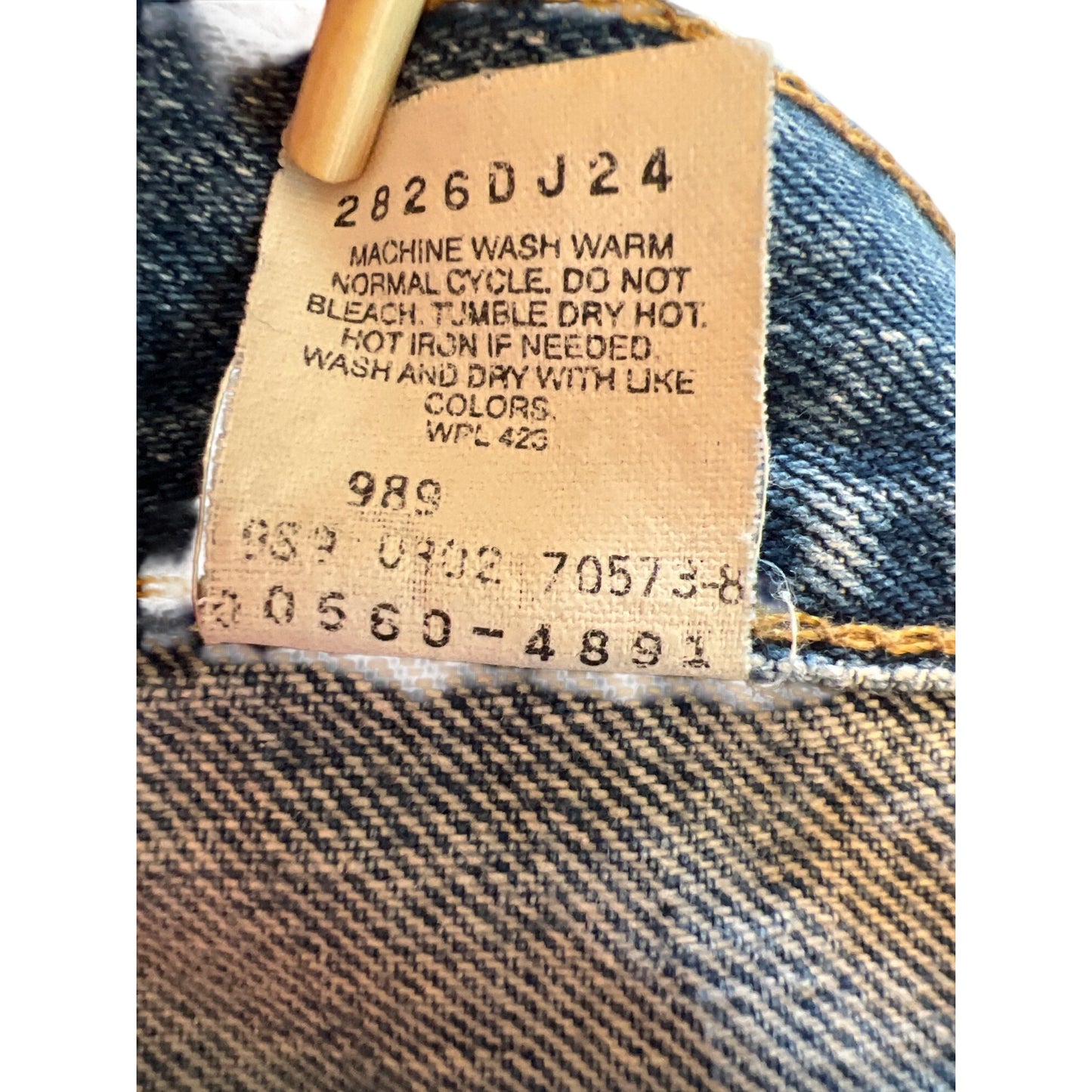 Levis 560 Blue Relaxed Fit Tapered Leg Jeans Vintage Y2K 2002 Mens 36x30