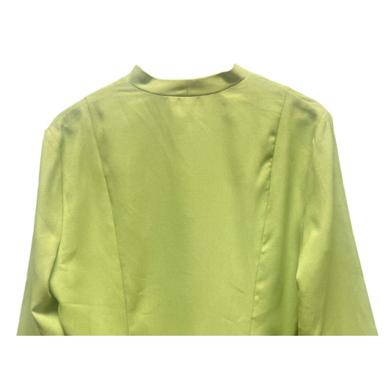 Miss Dorby Vintage 90's Charteuse Polyester Cropped Blazer