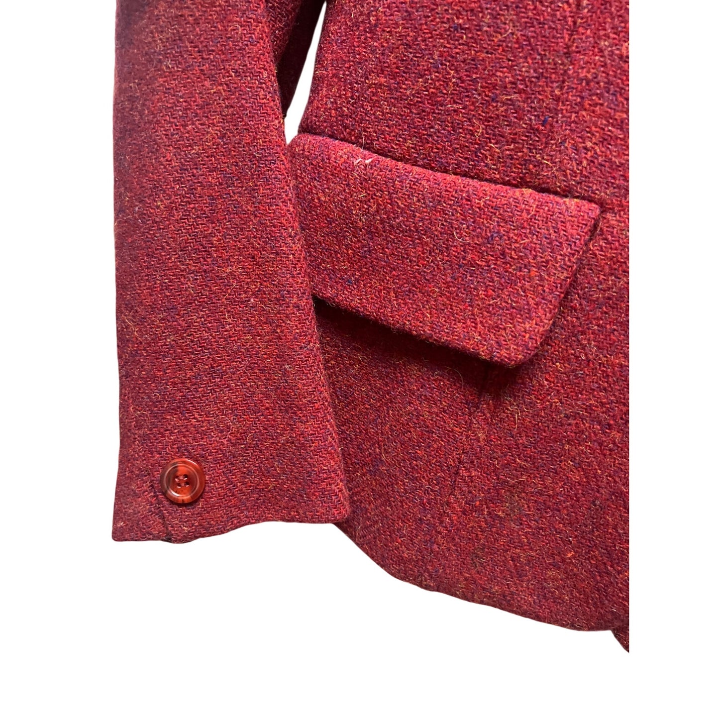 Saville Vintage 80's Red Wool Tailored Blazer