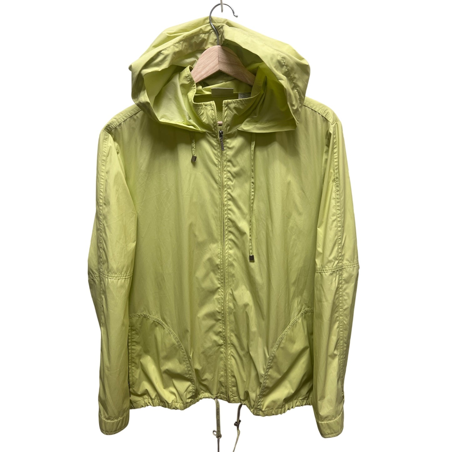 Chico's Zenergy Lime Green Lightweight Water Repellent Windbreaker