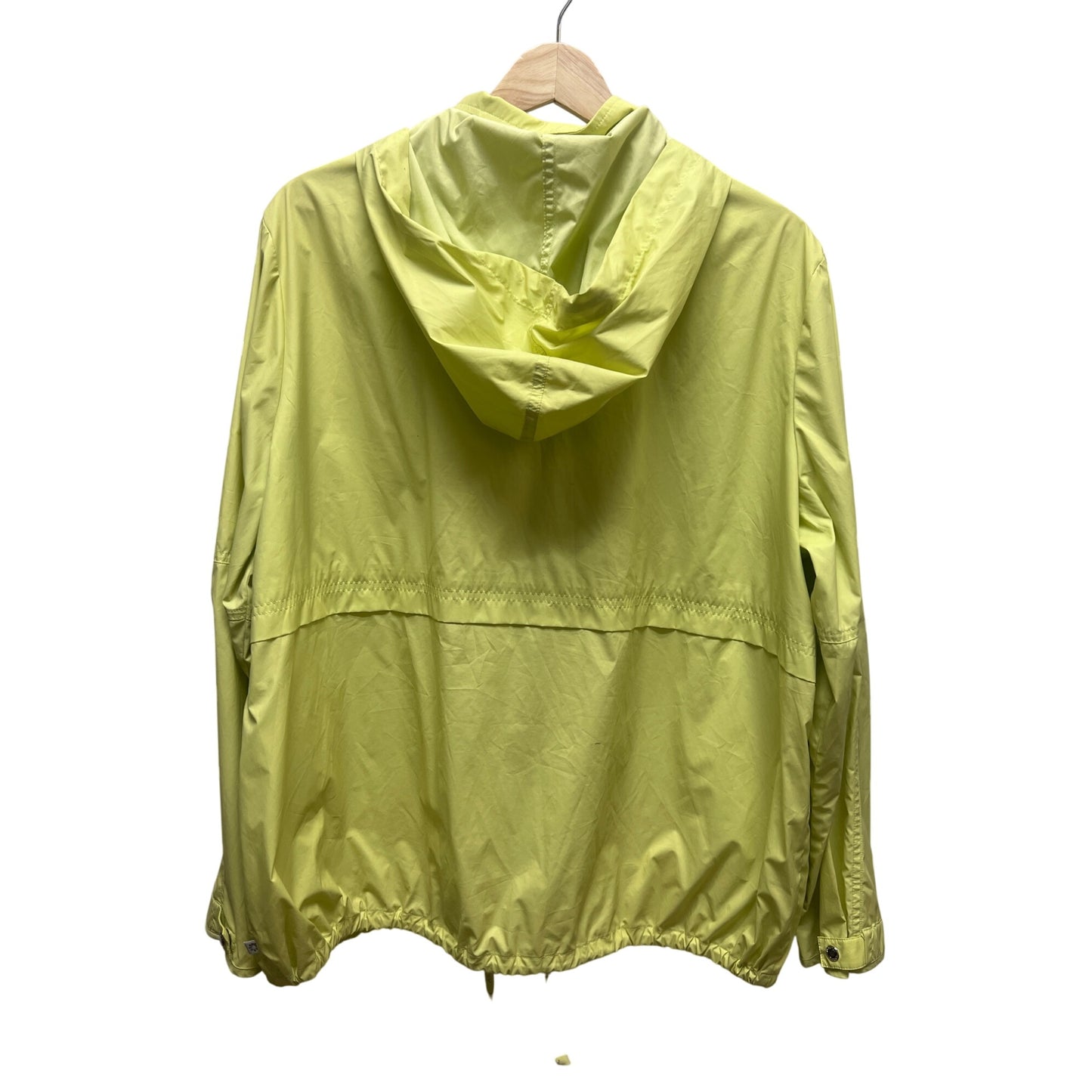 Chico's Zenergy Lime Green Lightweight Water Repellent Windbreaker