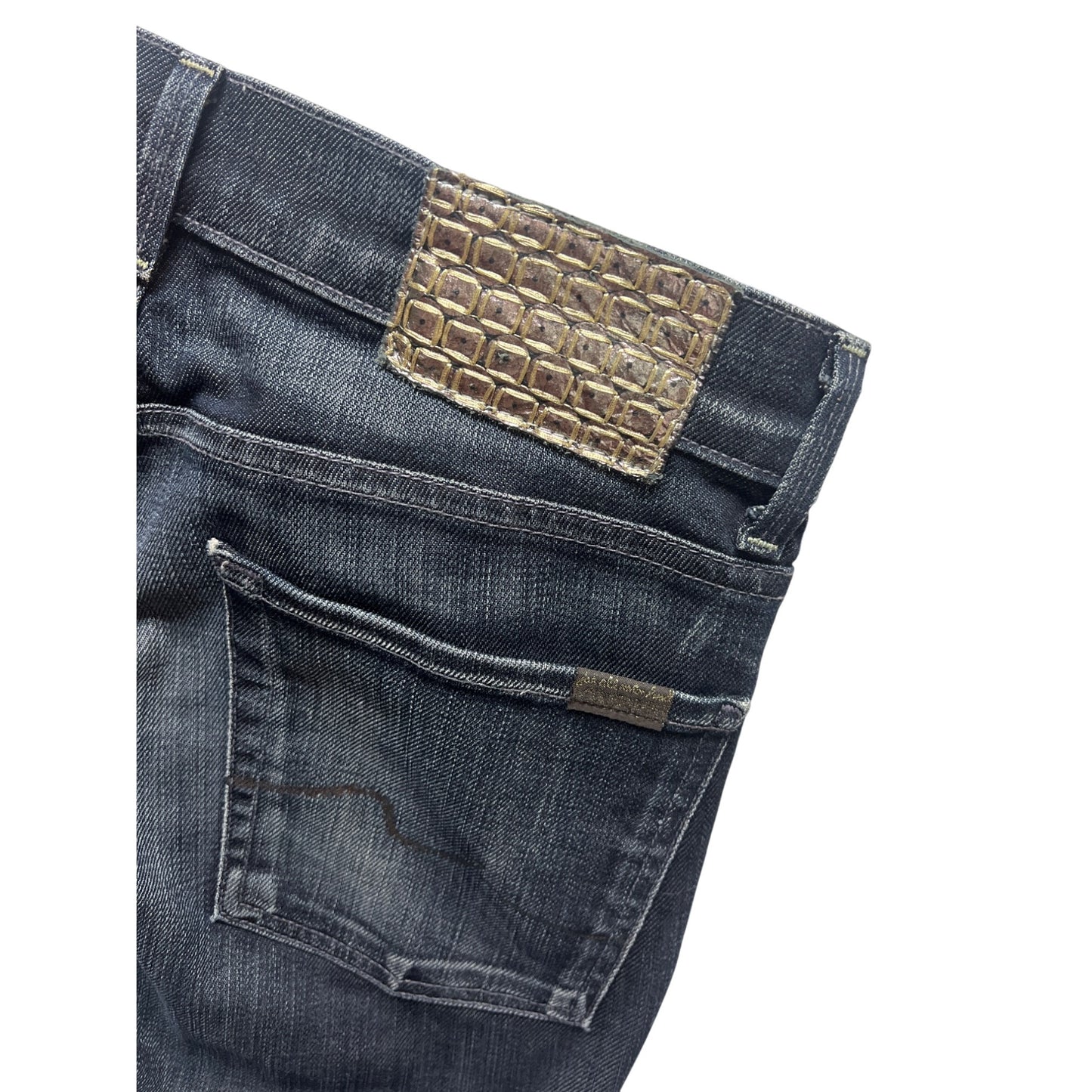 7 for all Mankind High Waist Bootcut Dark Wash Denim Jeans