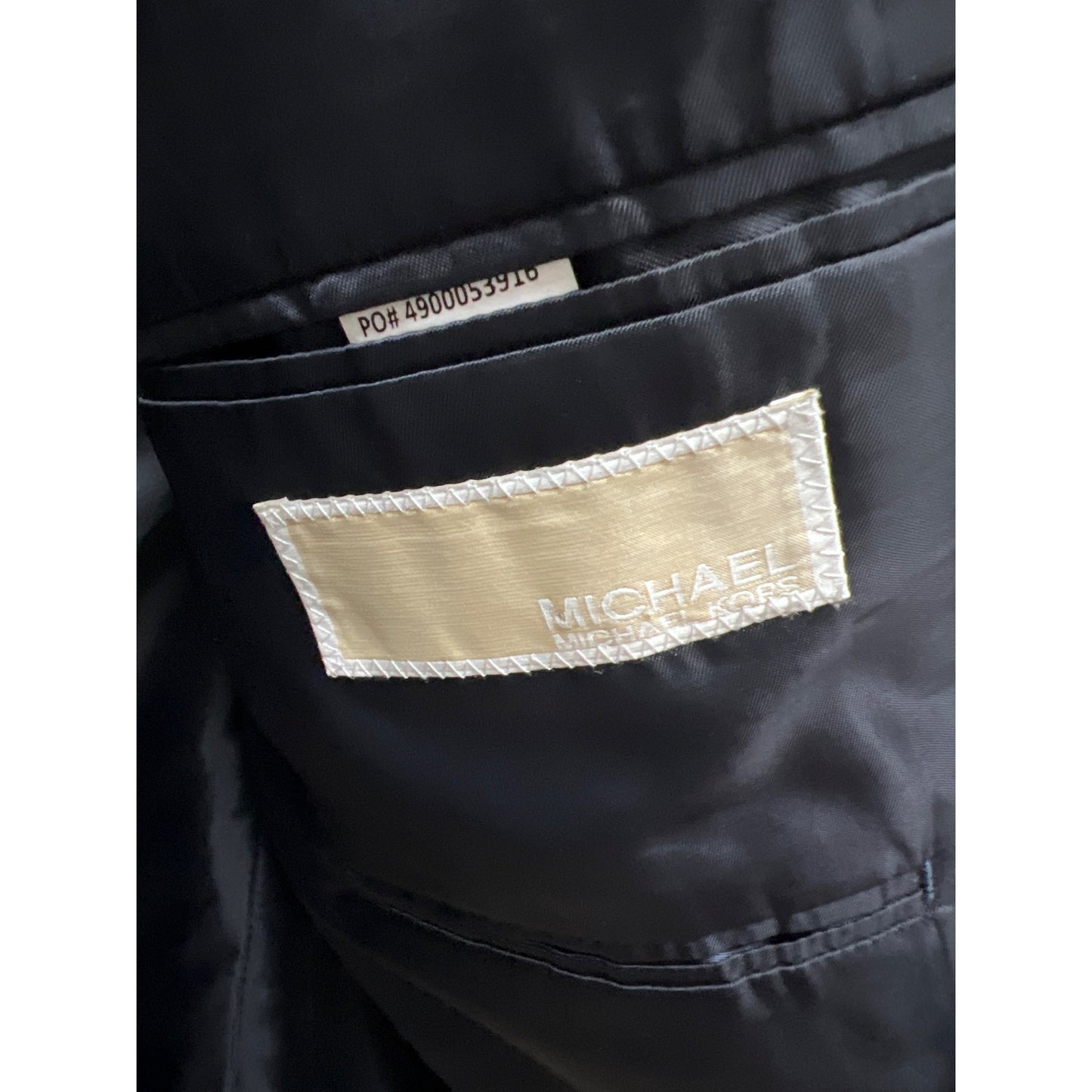 Michael Kors Navy Wool Blend Sports Coat Blazer