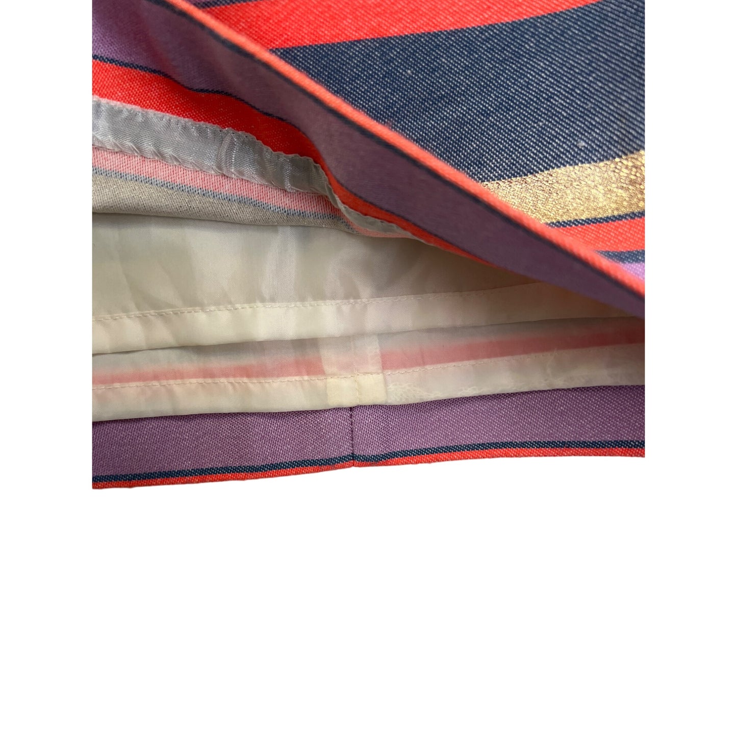 J. Crew Multicolor Horizontal Striped Mini Pencil Skirt