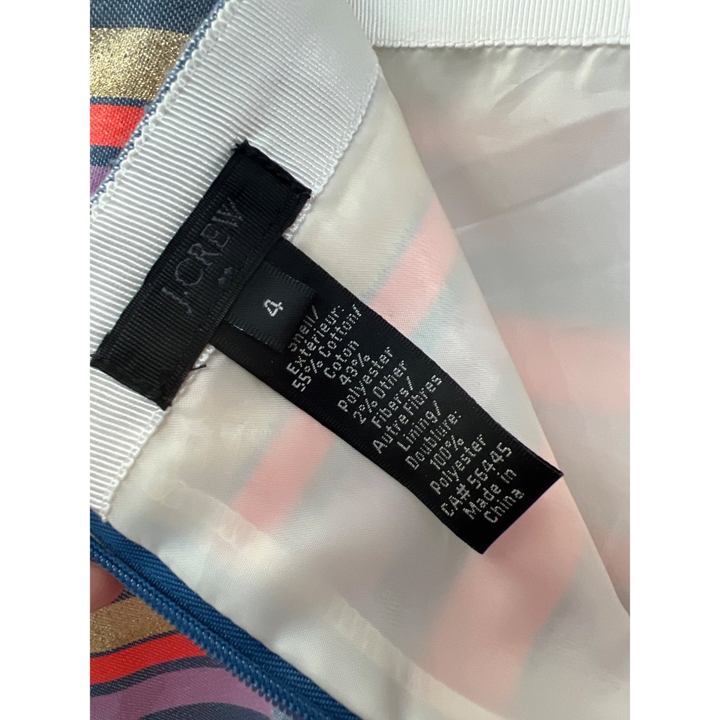 J. Crew Multicolor Horizontal Striped Mini Pencil Skirt
