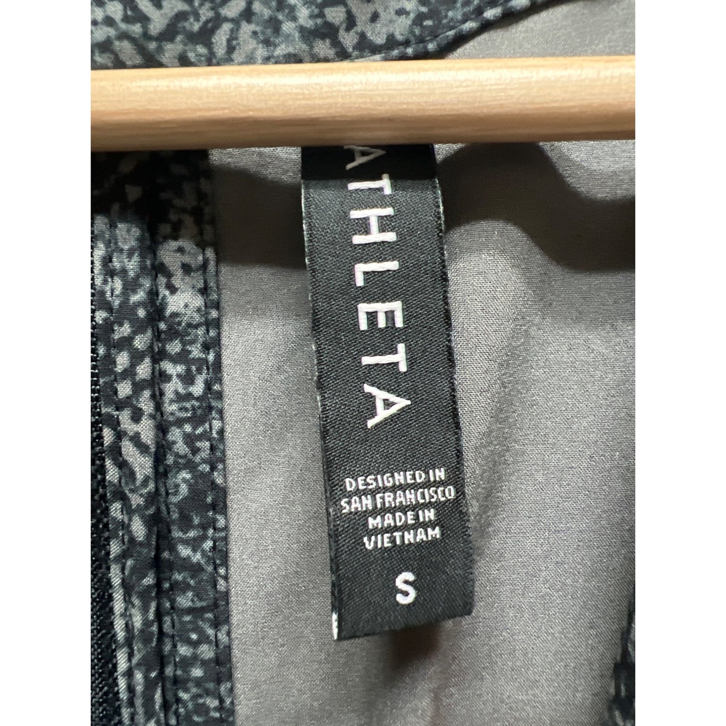 Athleta Gray and Black Topanga Sleeveless Athleisure Jumpsuit