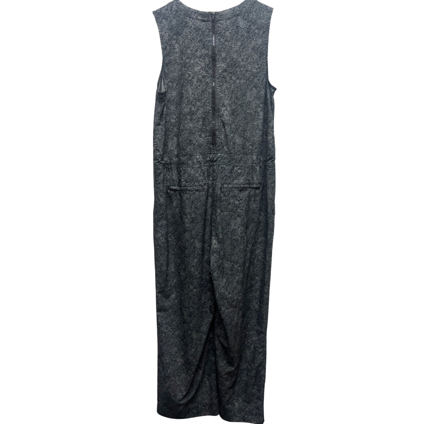 Athleta Gray and Black Topanga Sleeveless Athleisure Jumpsuit