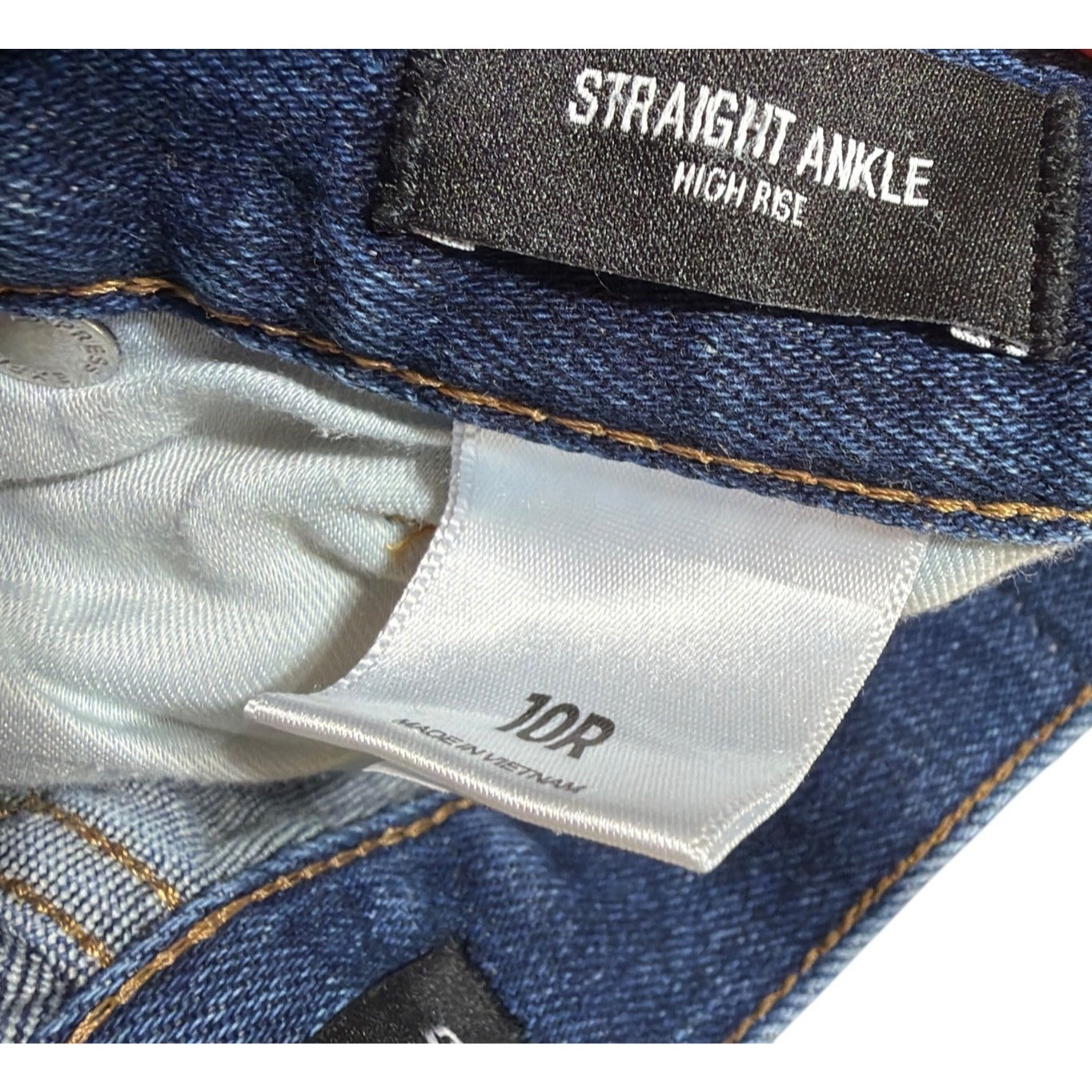 Express Straight Ankle High Rise Blue Denim Jeans Size 10R