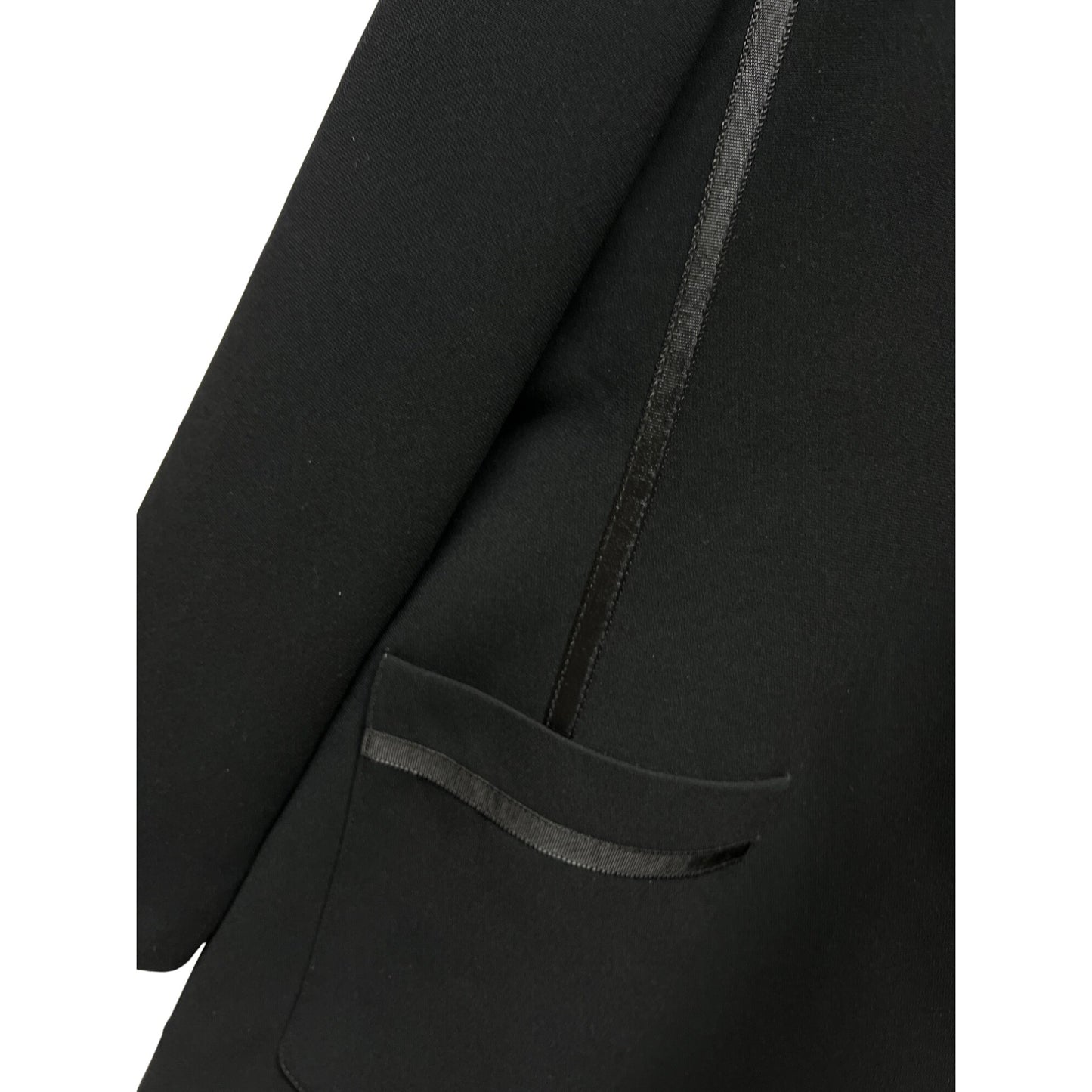 Larry Levine Black Long Blazer & Skirt Suit Set