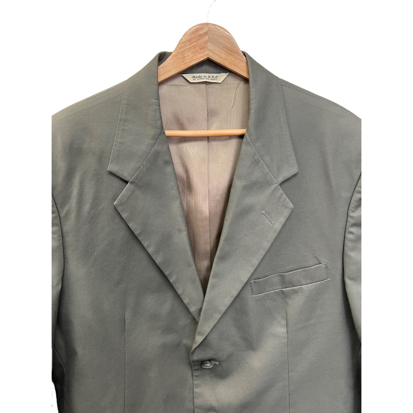 AKA Eddie Bauer Taupe Cotton Blazer
